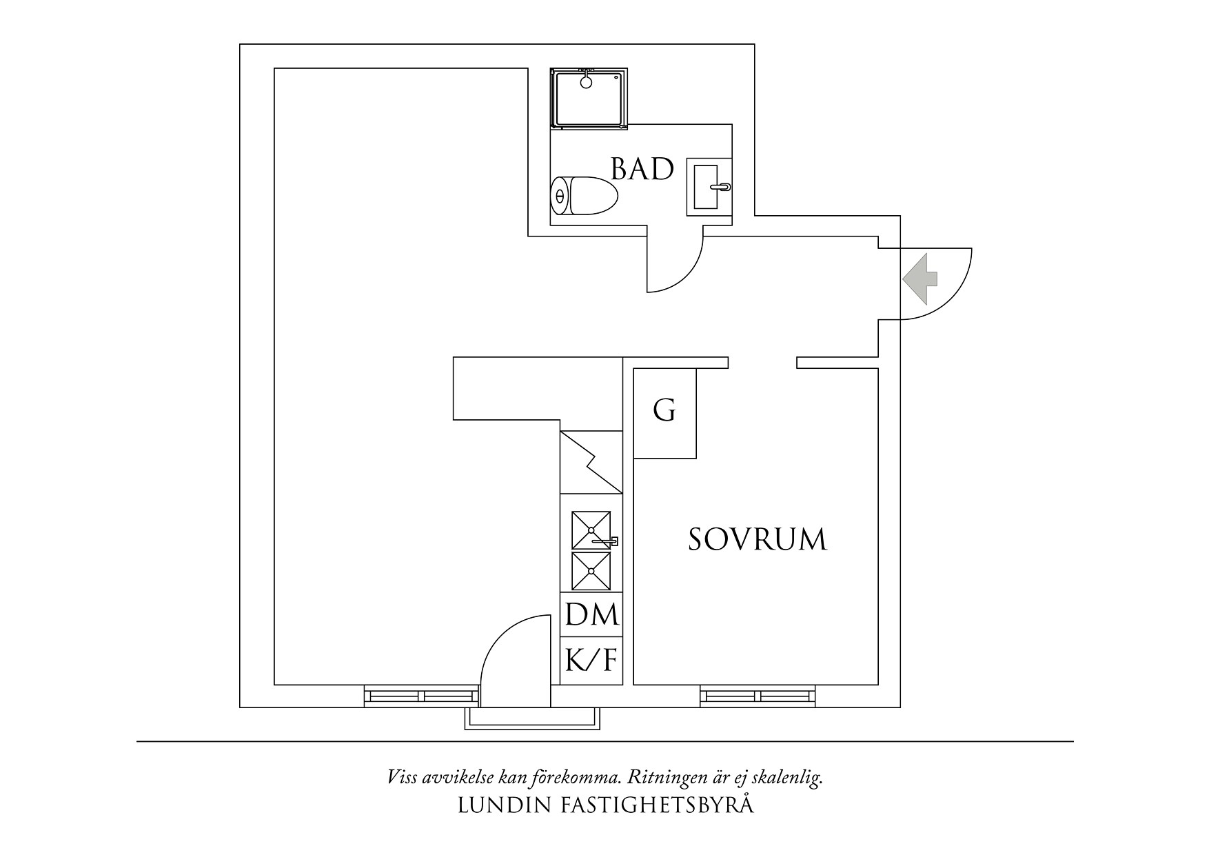 Planritning 1 Krokegatan 7