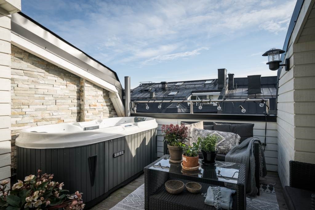 Lågupplöst En ljuvlig takterrass