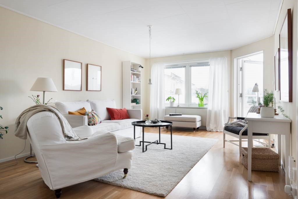 Lågupplöst Ljust och rymligt vardagsrum