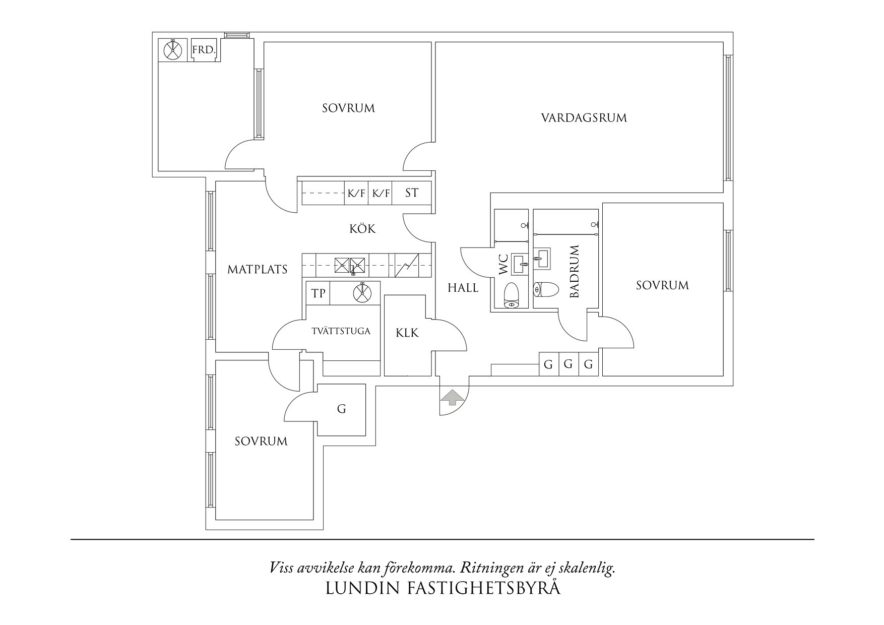 Planritning 1 Mattssonsliden 2