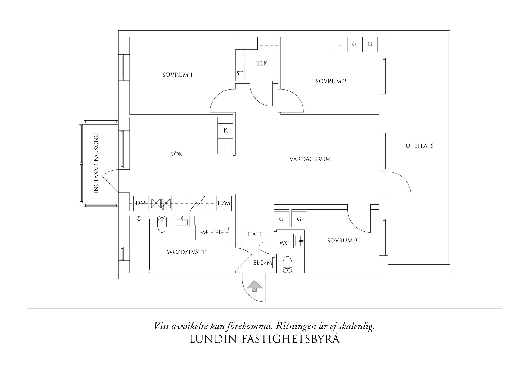 Planritning 1 Kvarnbygatan 51