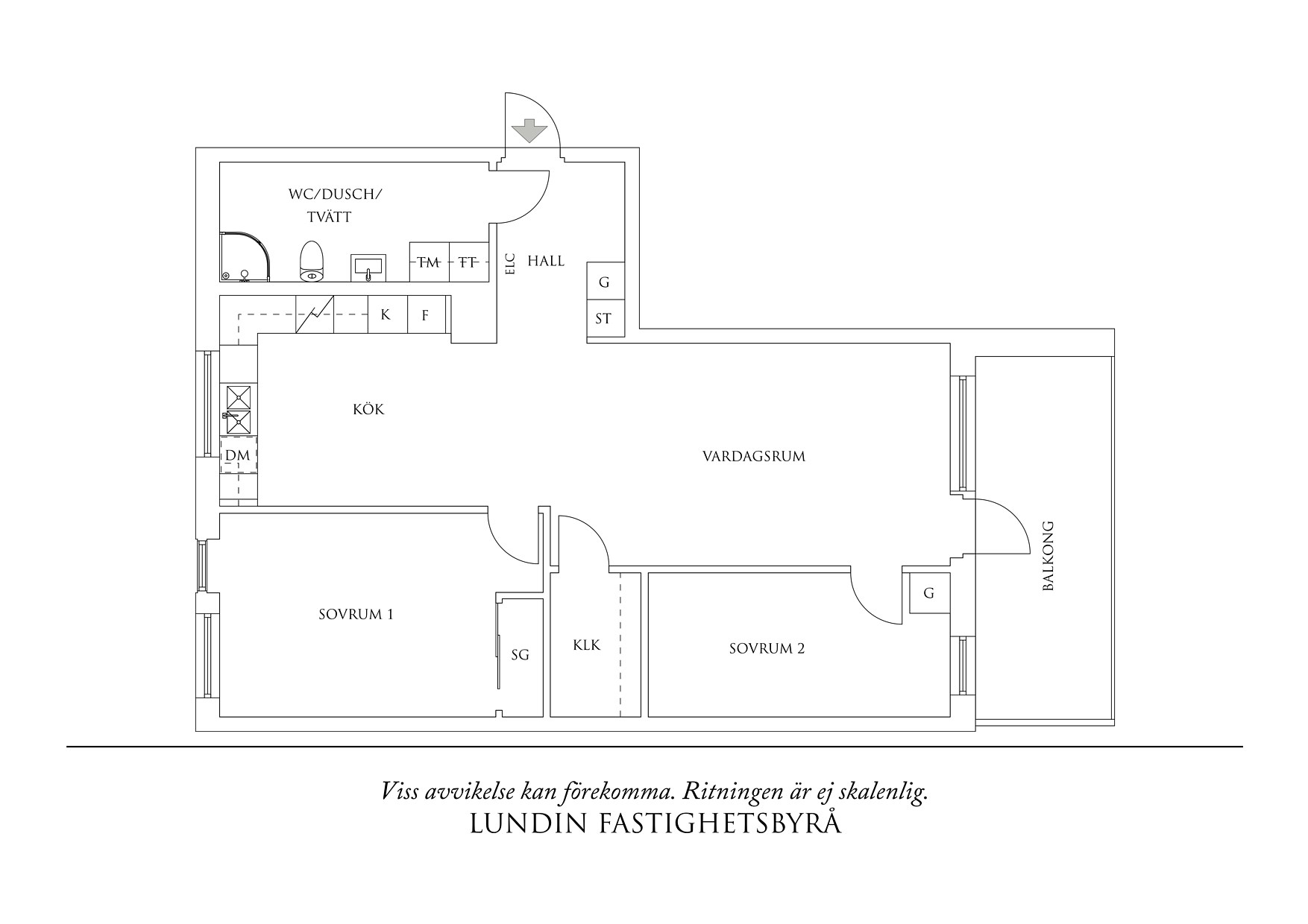 Planritning 1 Rustmästaregatan 15