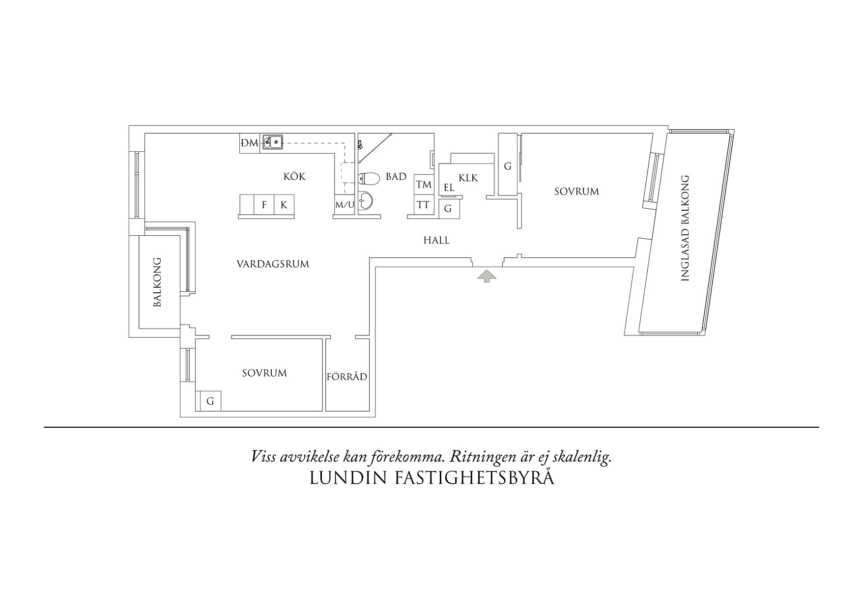 Planritning 1 Monsungatan 65 B 