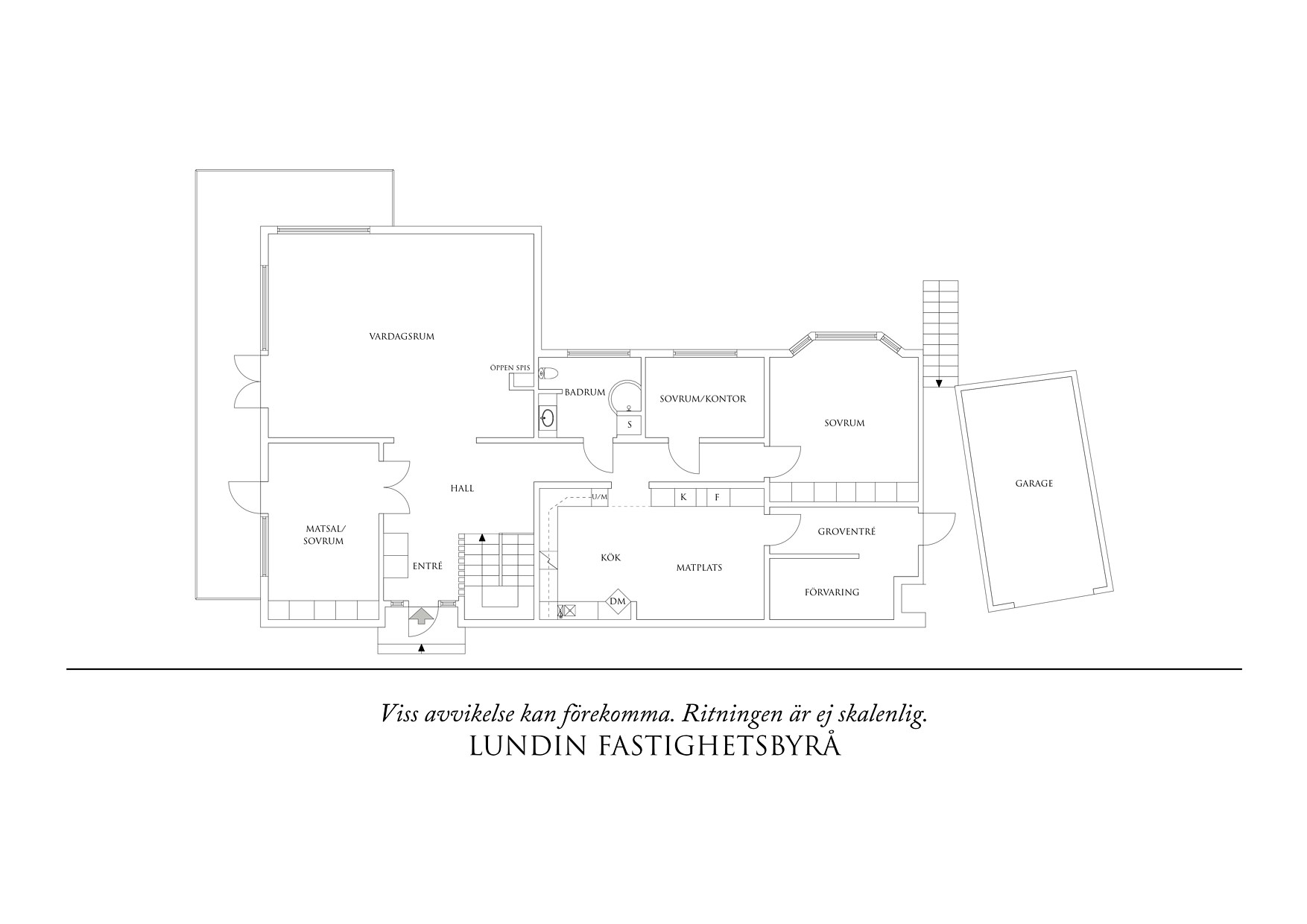 Planritning 1 Fredrika Bremersgatan  14