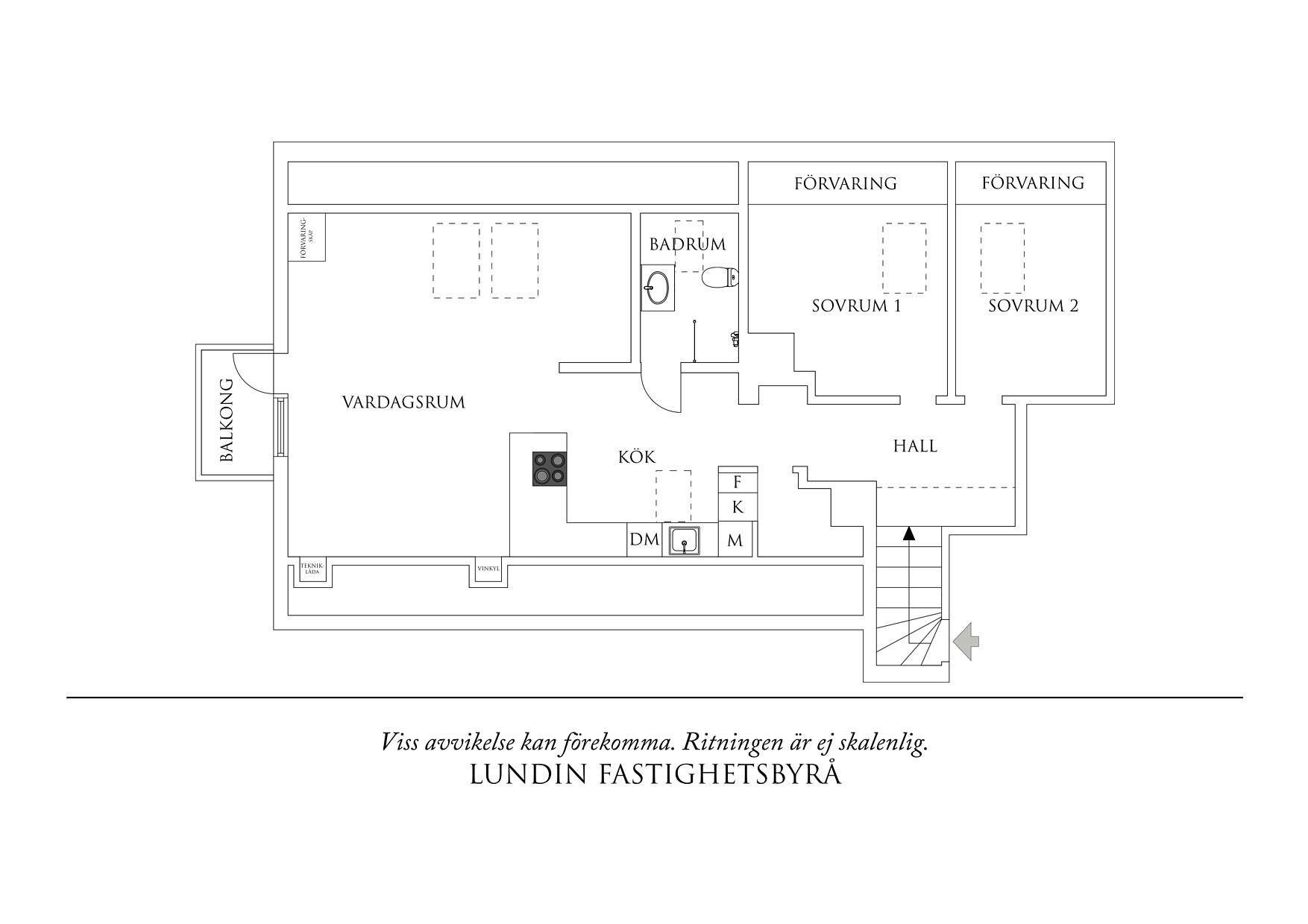Planritning 1 Sanatoriegatan 13C
