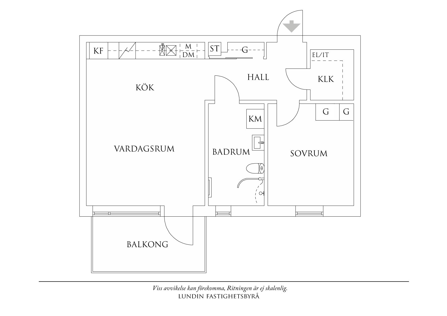 Planritning 1 Bratteråsgatan 56