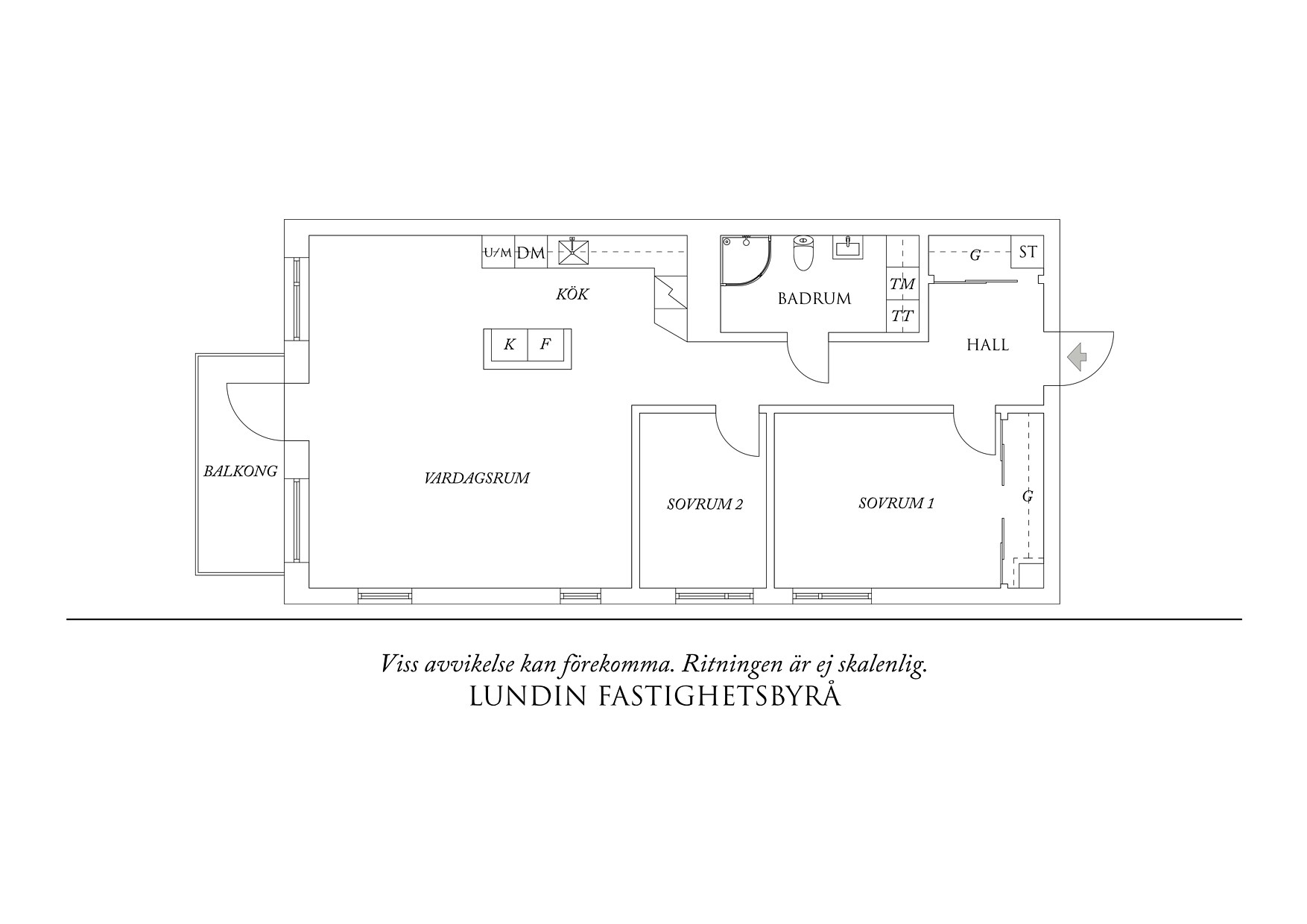 Planritning 1 Liedstrandsgatan 12
