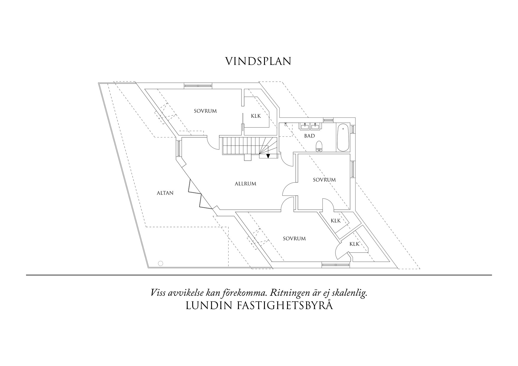 Planlösning Övre plan
