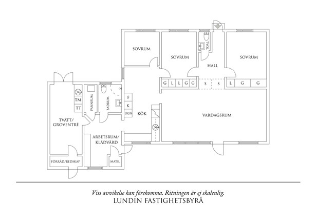Planritning 1 Drottninghögsvägen 9