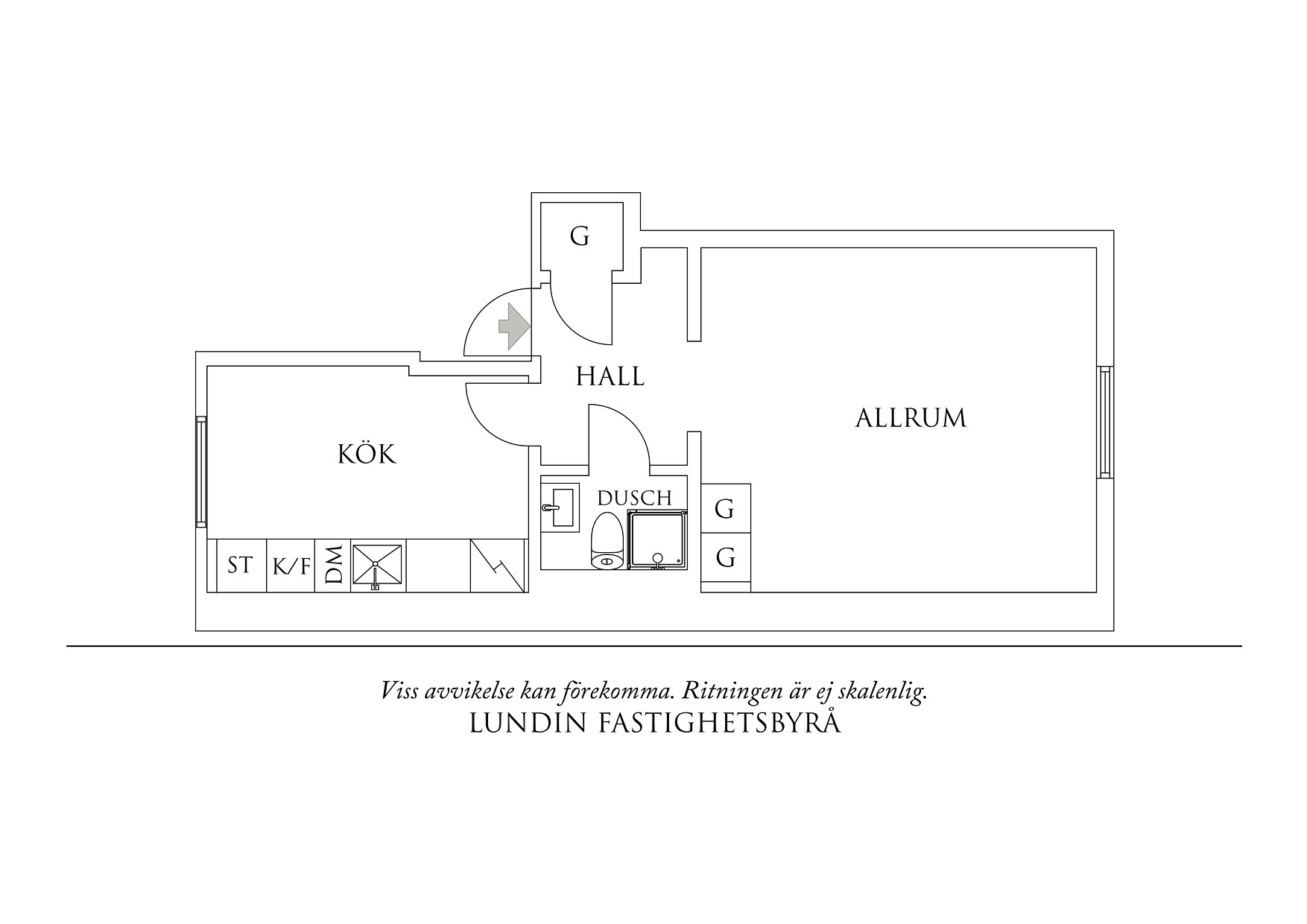 Planritning 1 Knapegatan 7b