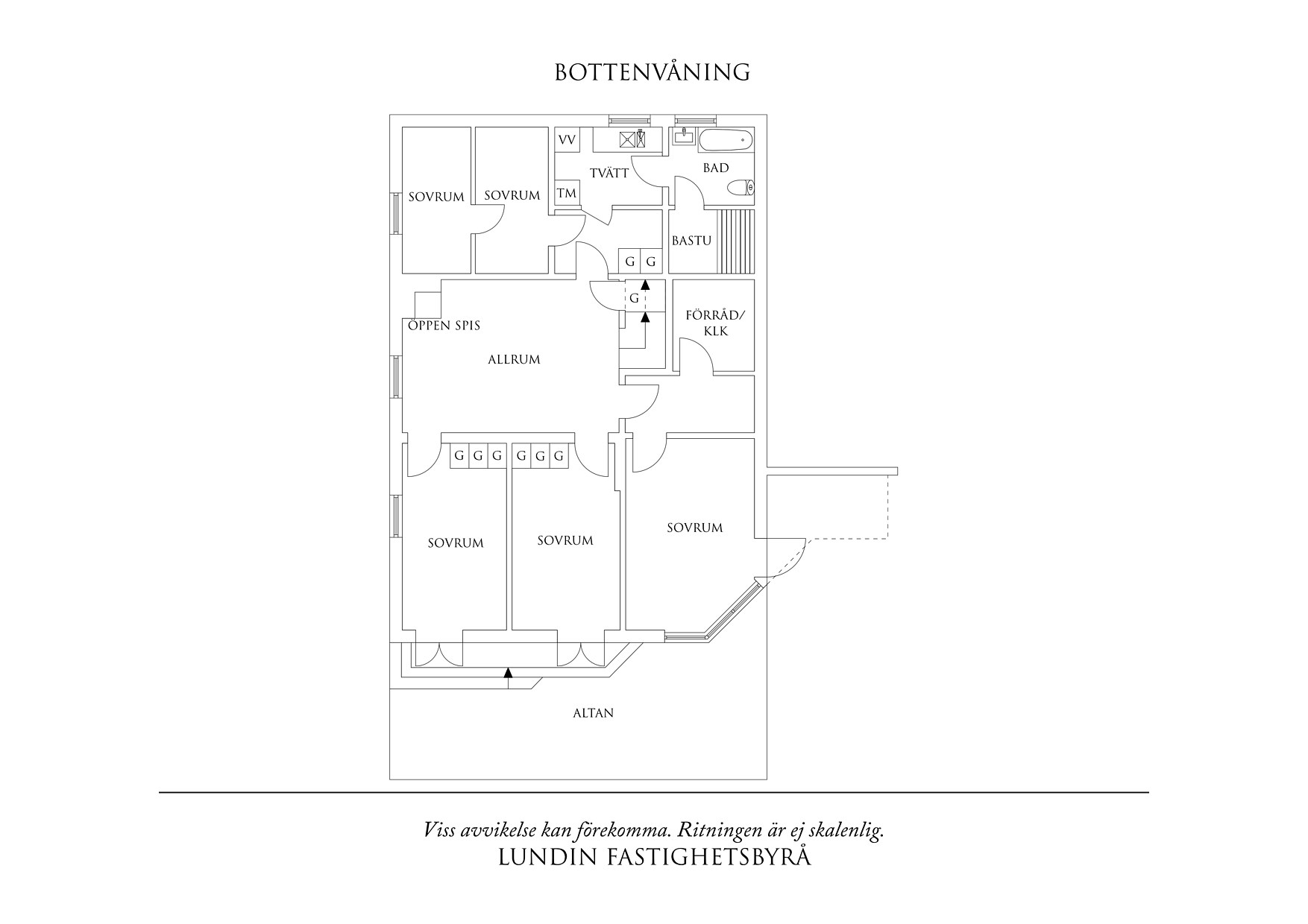 Planritning 2 Anders Mattssonsgatan 40a