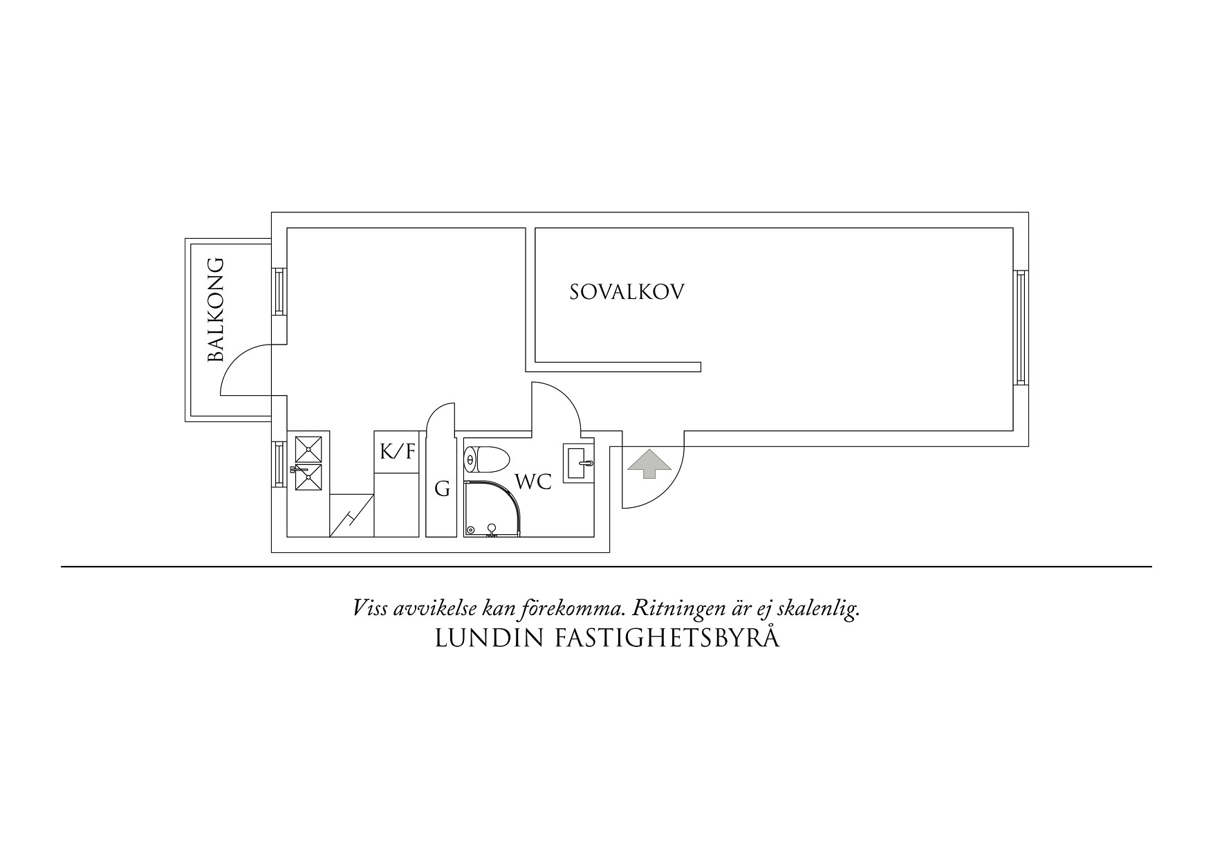 Planritning 1 Älghagsgatan 3E