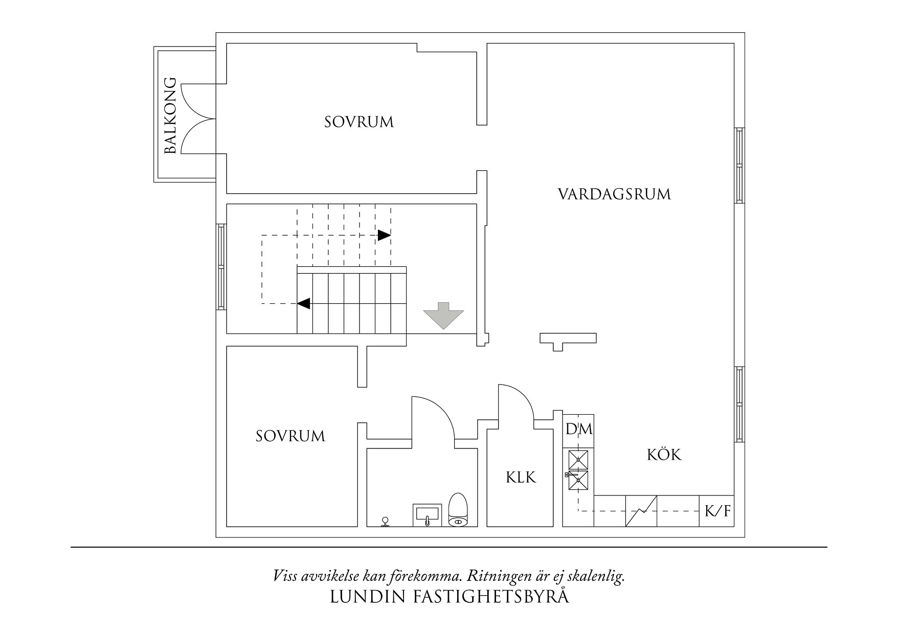 Planritning 1 Bäckegatan 27 A