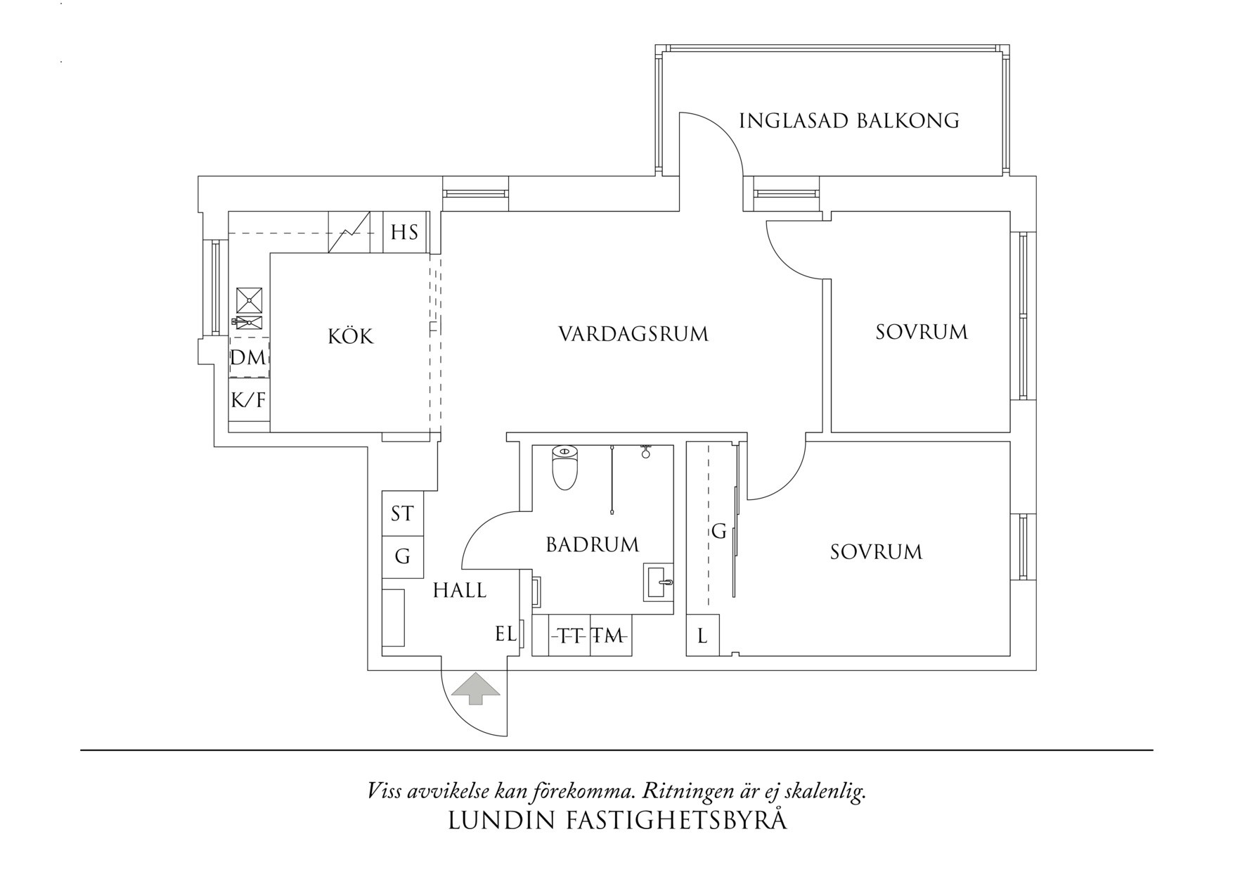 Planritning 1 Fjärdingsgatan 15