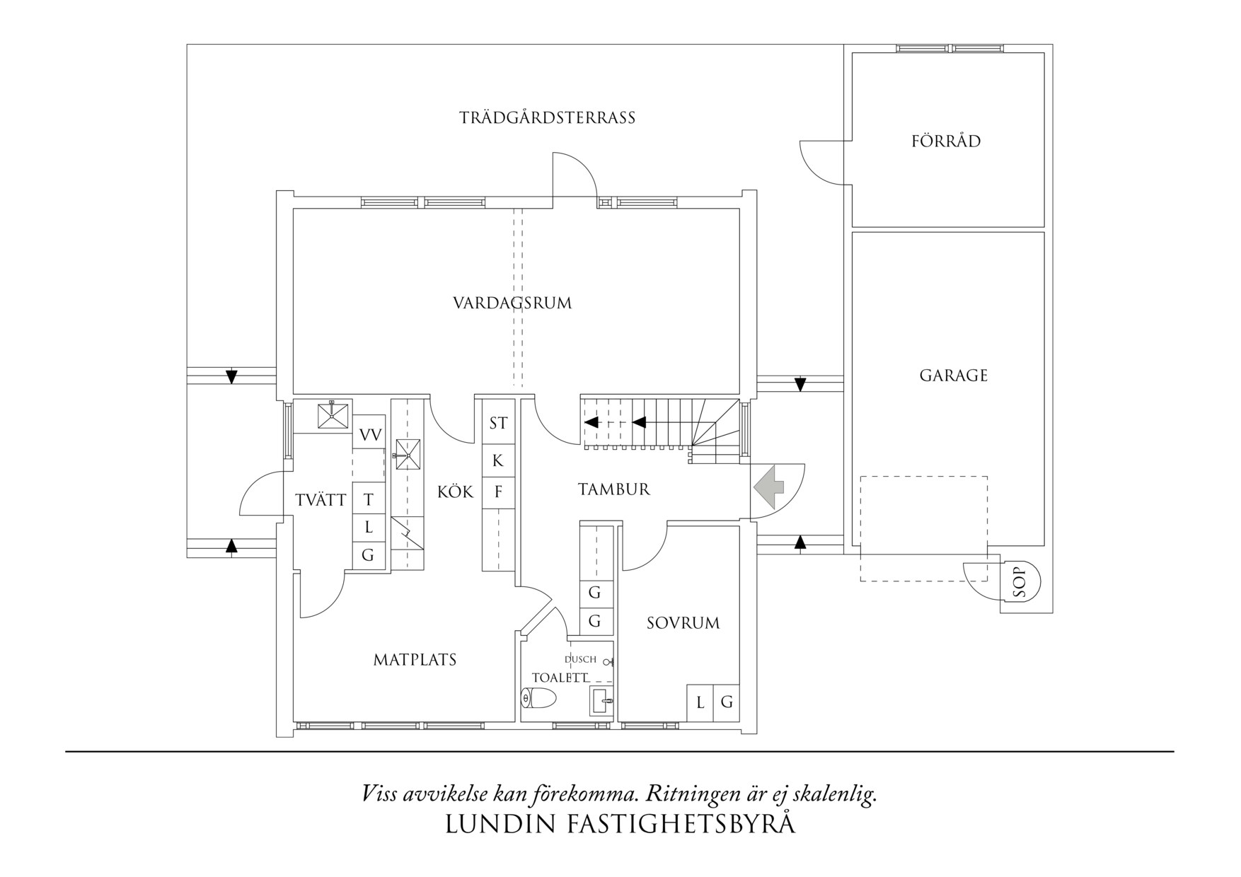 Planritning 1 Fågelstensvägen 204