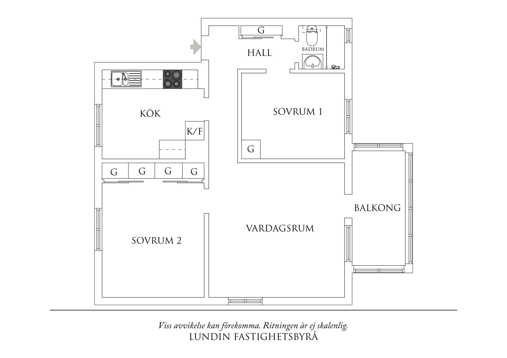 Planritning 1 Toleredsgatan 16 A