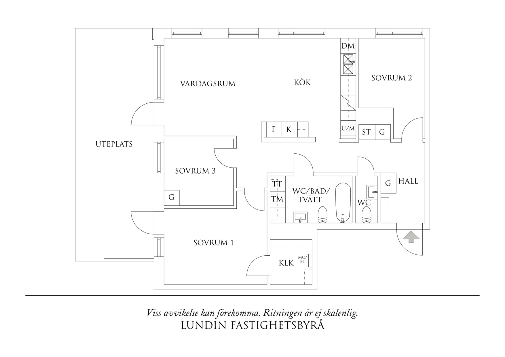 Planritning 1 Åby allé 33