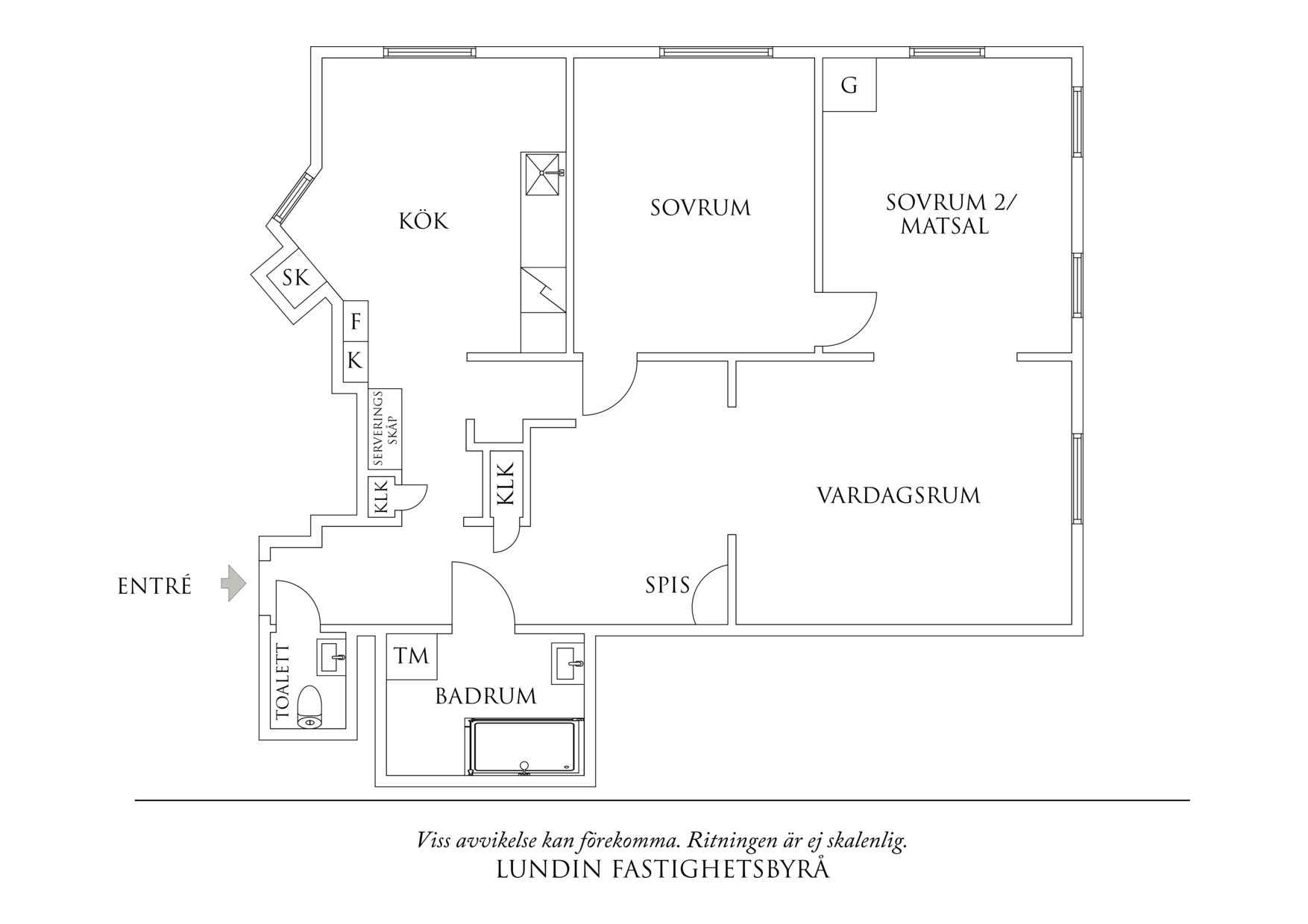 Planritning 1 Teknologgatan 5