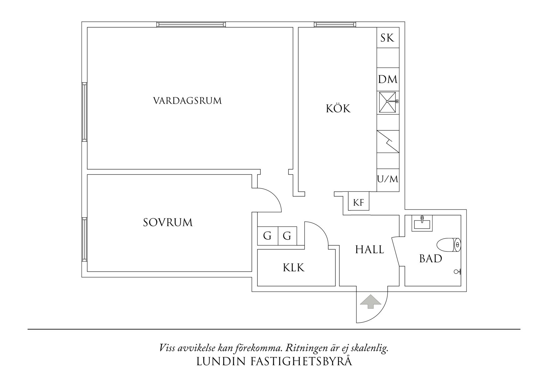 Planritning 1 Gustavsplatsen 1J