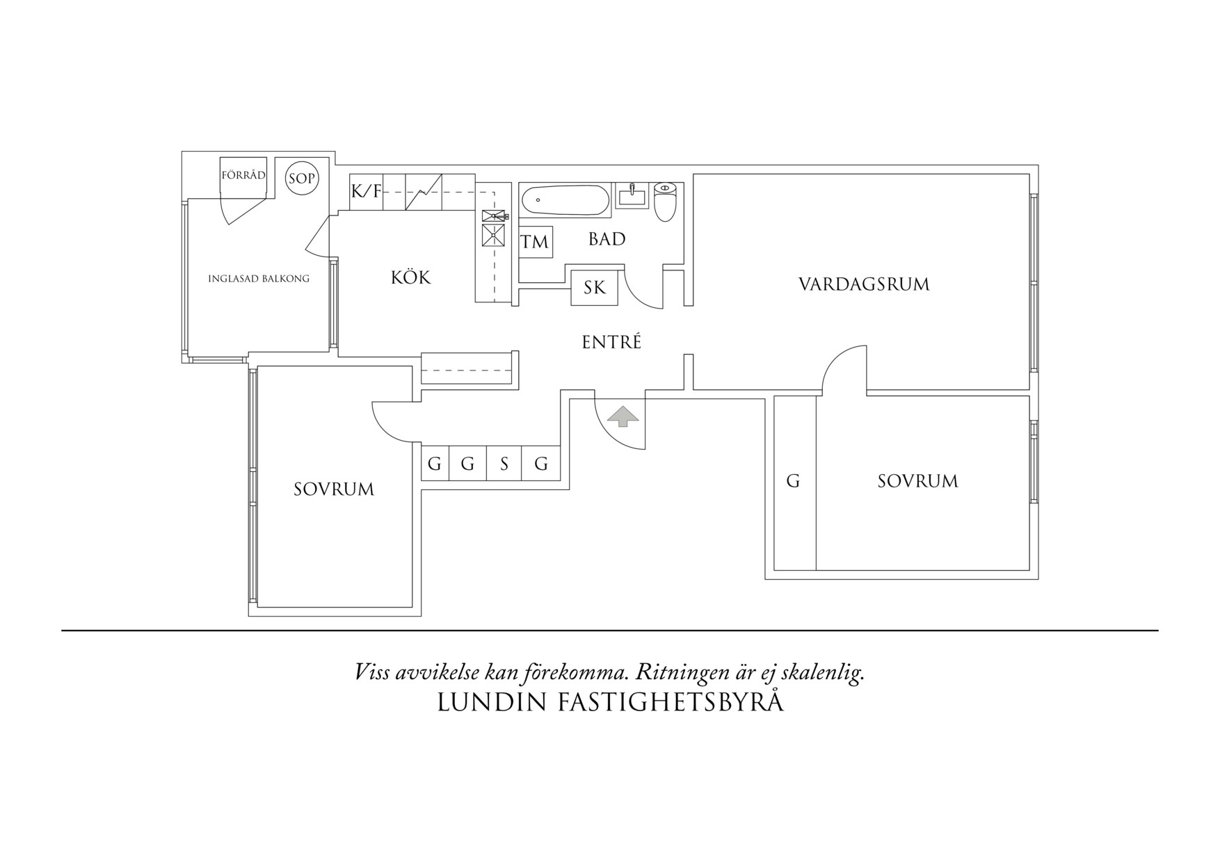 Planritning 1 Fyrmästaregången 20