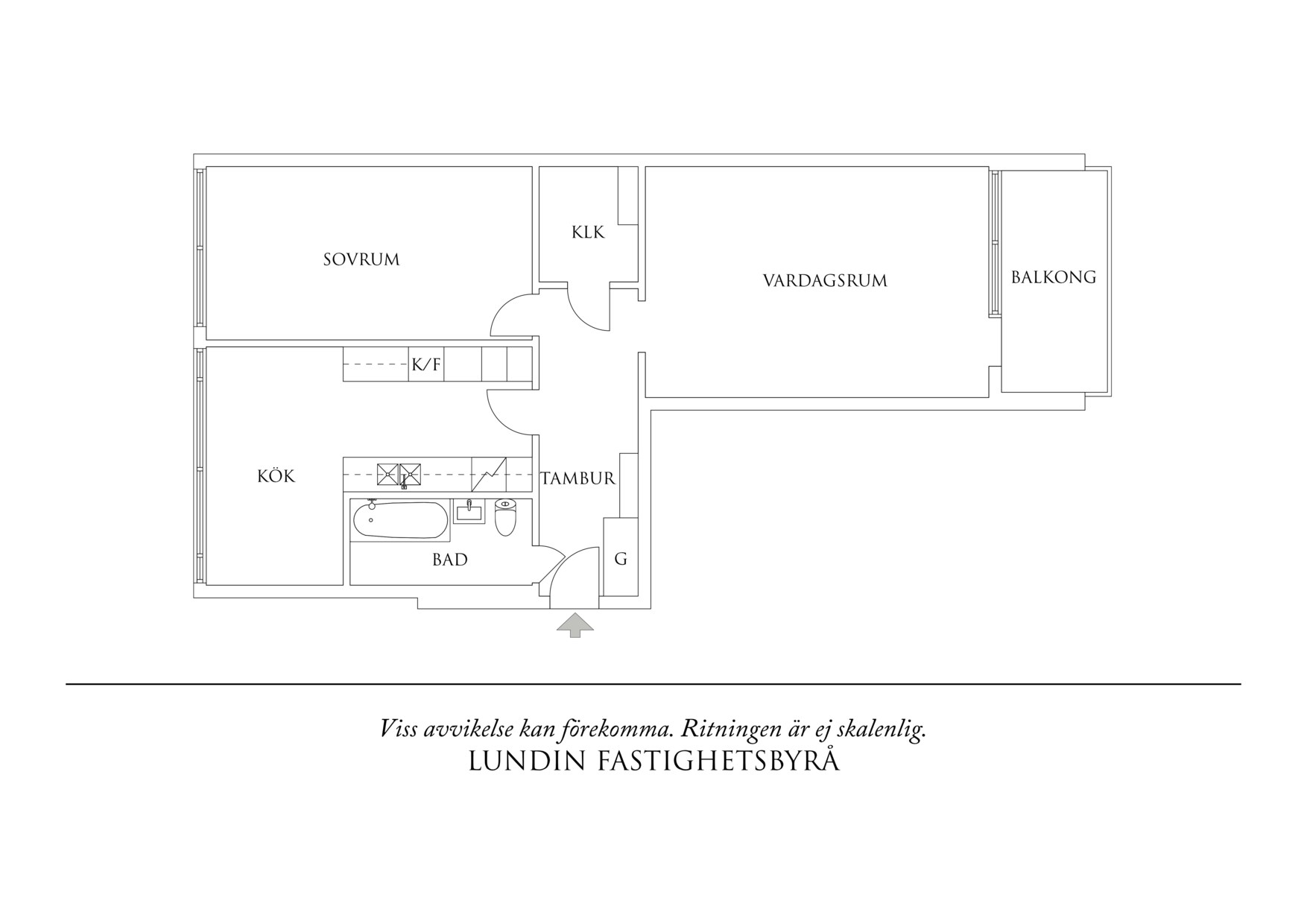 Planritning 1 Vaktmästaregången 6
