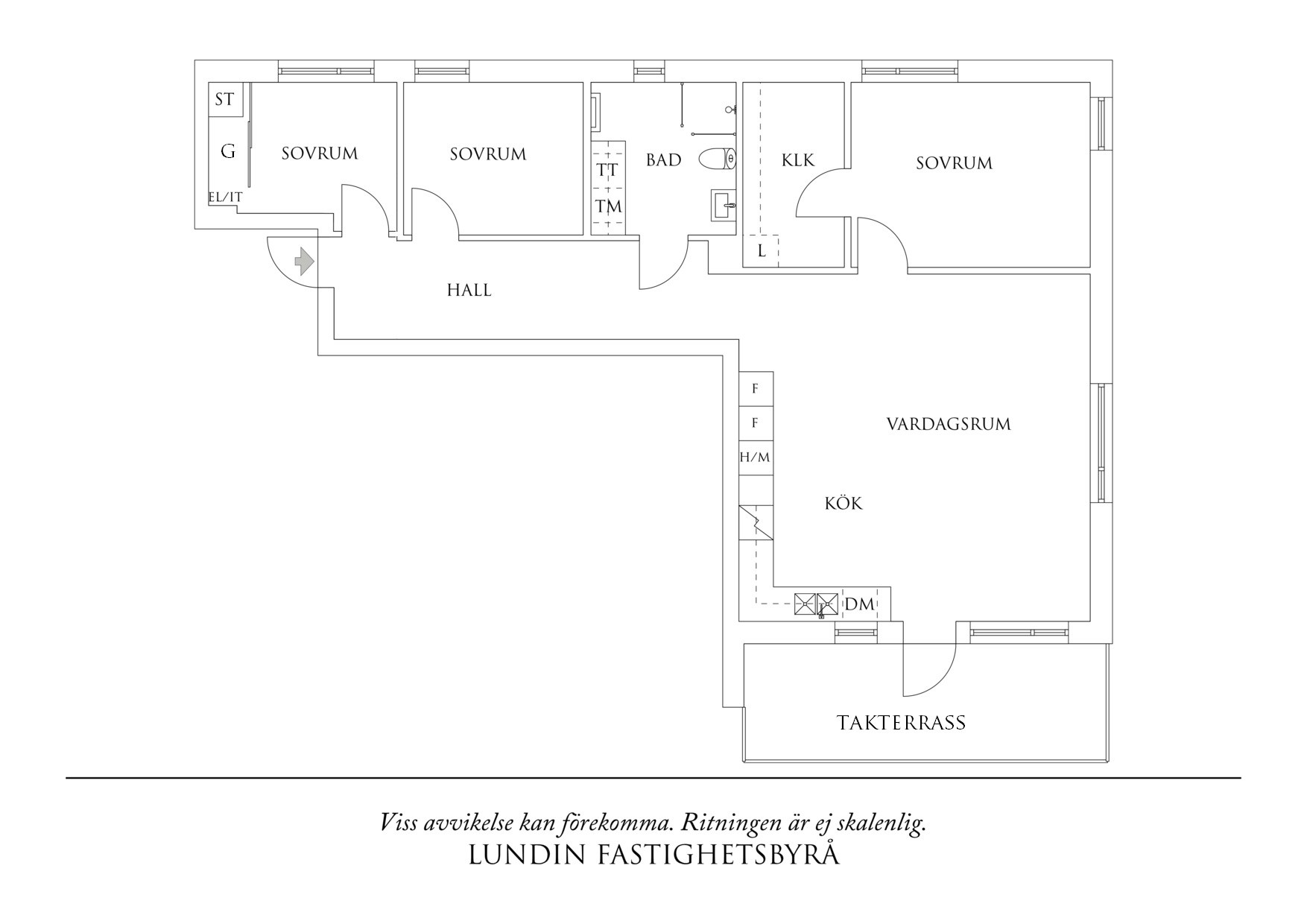 Planritning 1 Bratteråsgatan 54