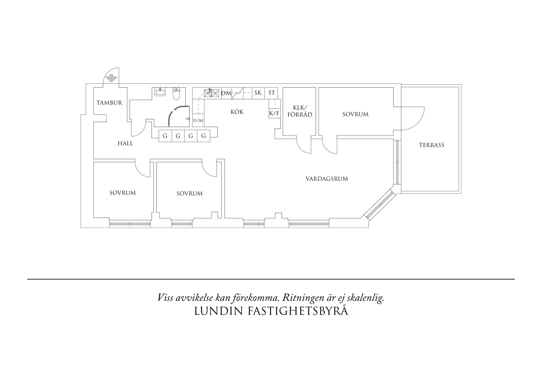 Planritning 1 Seminariegatan 18