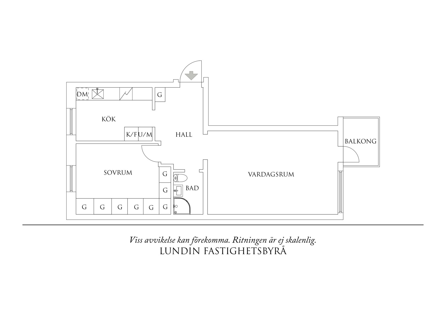 Planritning 1 Övre Olskroksgatan 24