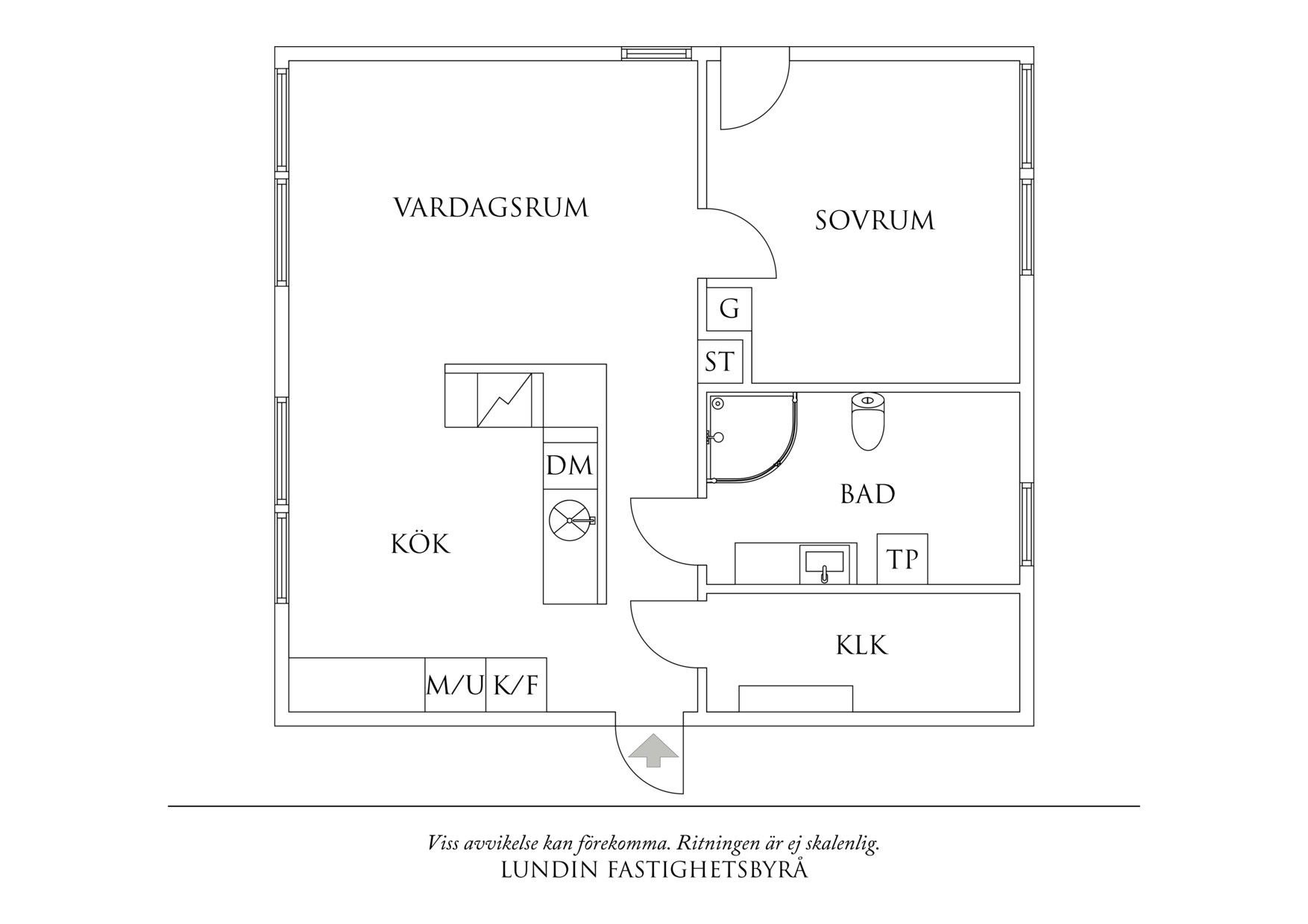 Planritning 1 Arbetaregatan 23