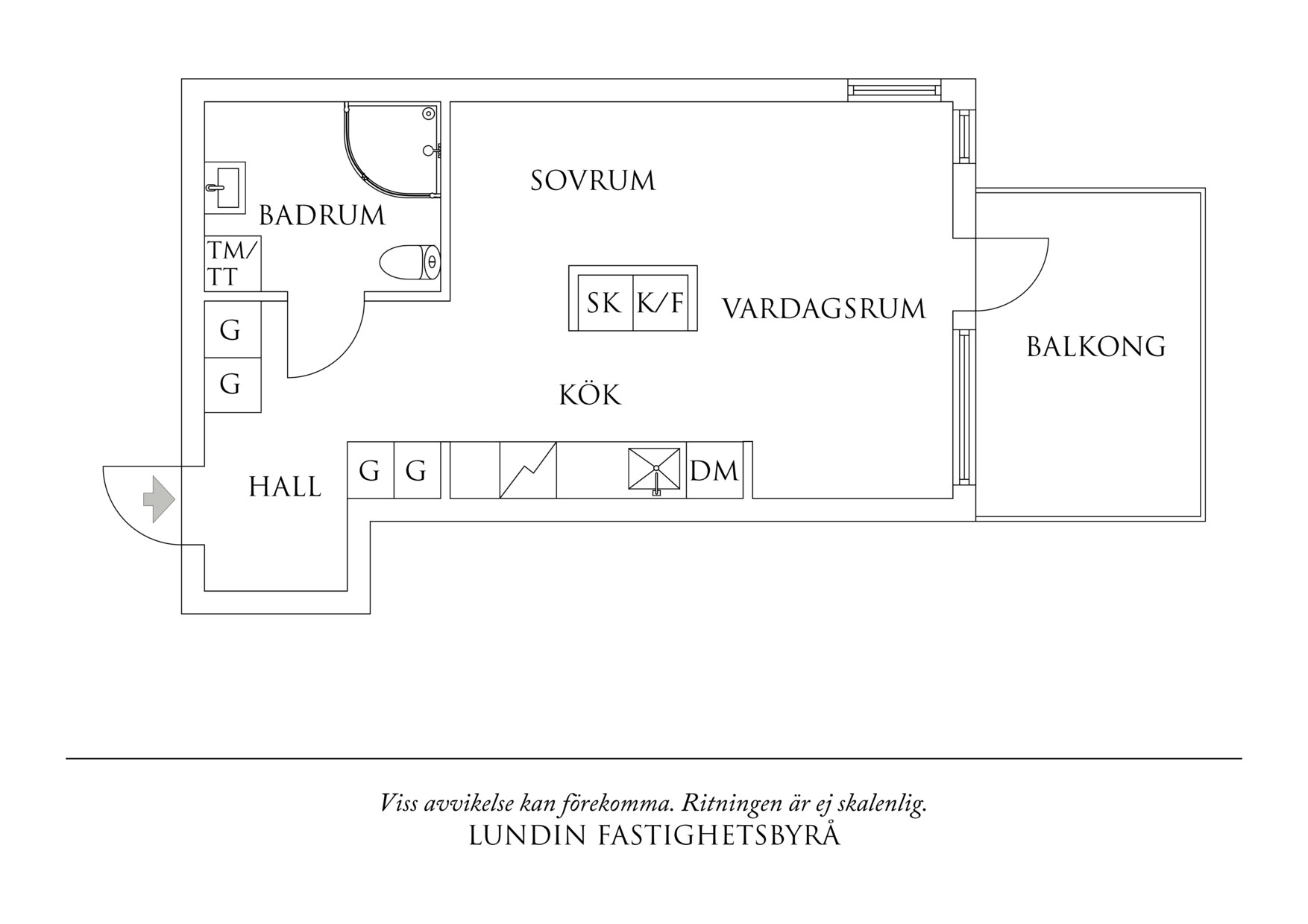 Planritning 1 Vänortsgatan 21