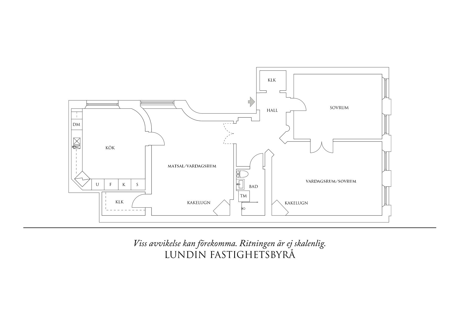 Planritning 1 Chalmersgatan 25A