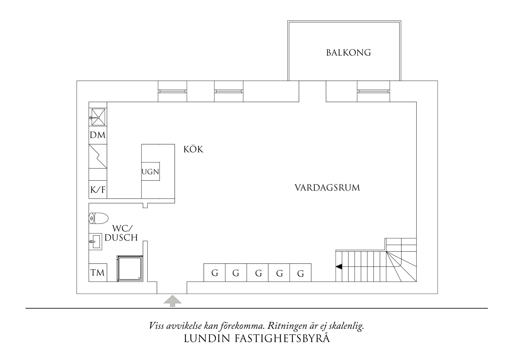 Planritning 1 Klippan 1H