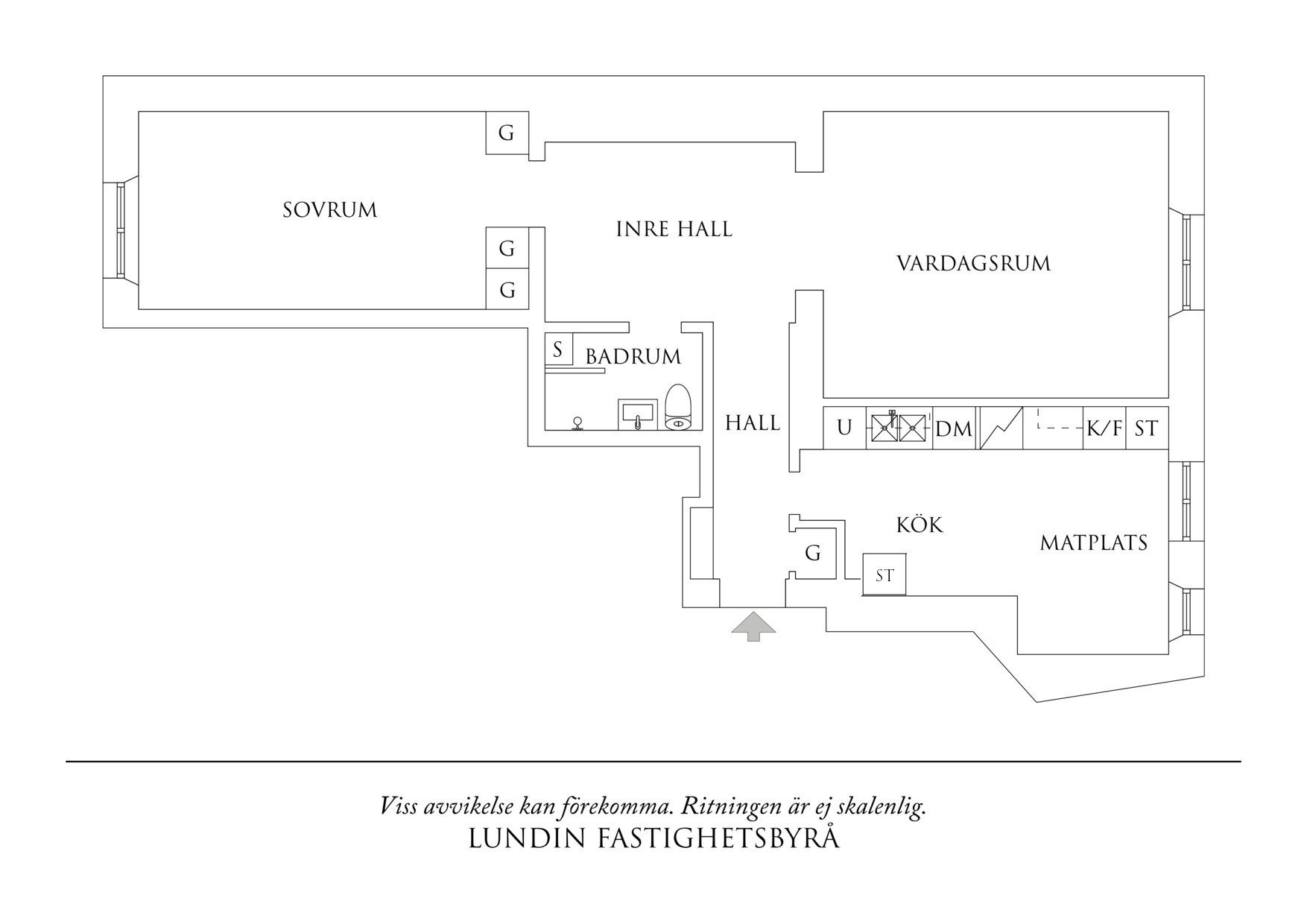 Planritning 1 Ranängsgatan 12