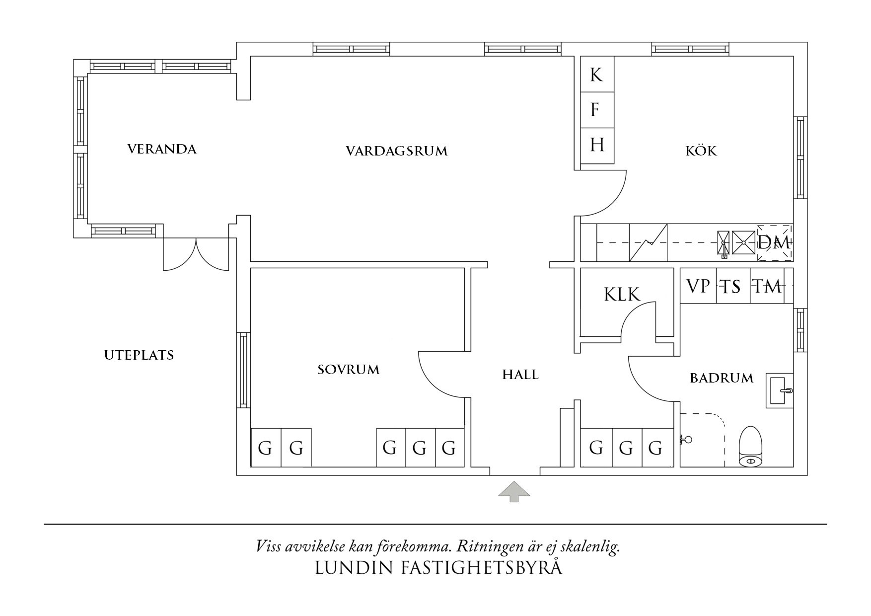 Planritning 1 Kvarnholmsgatan 7