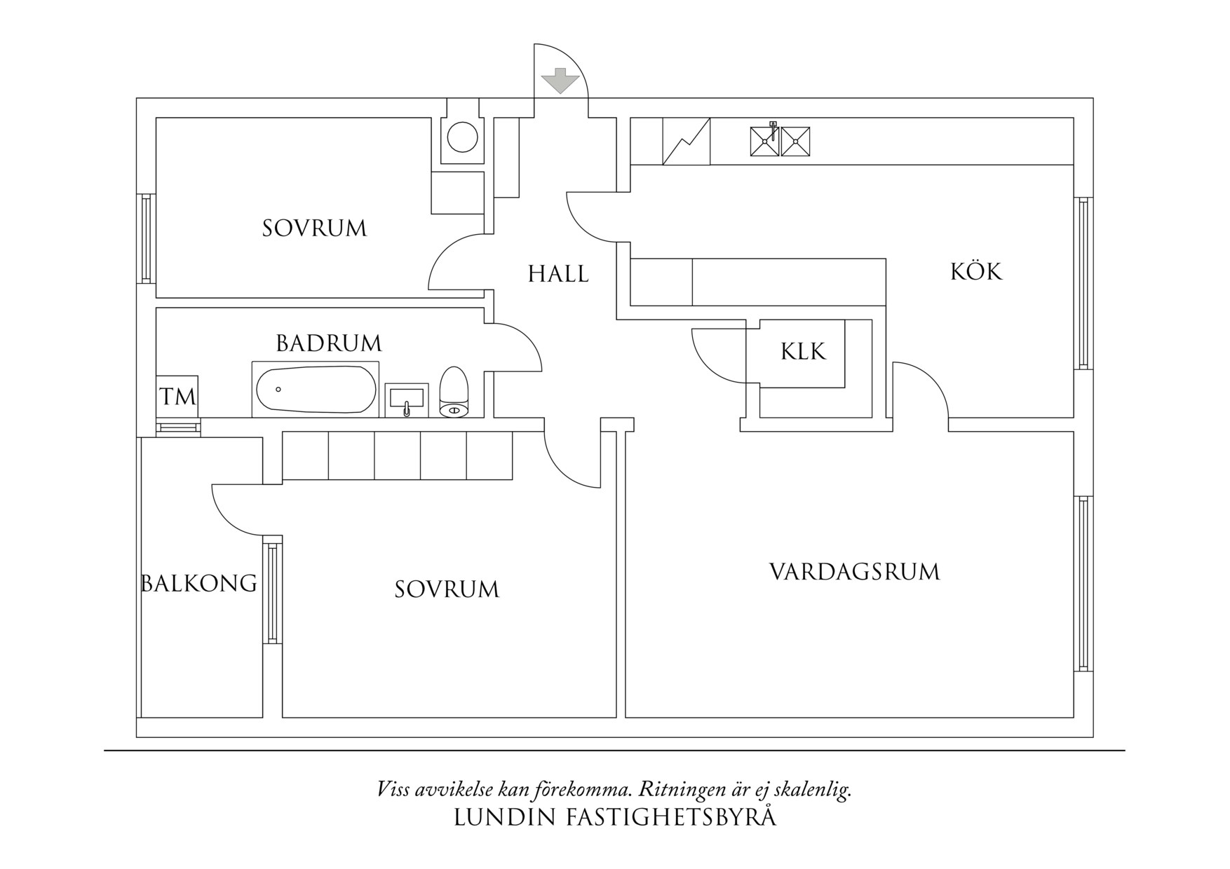 Planritning 1 Paradisgatan 12