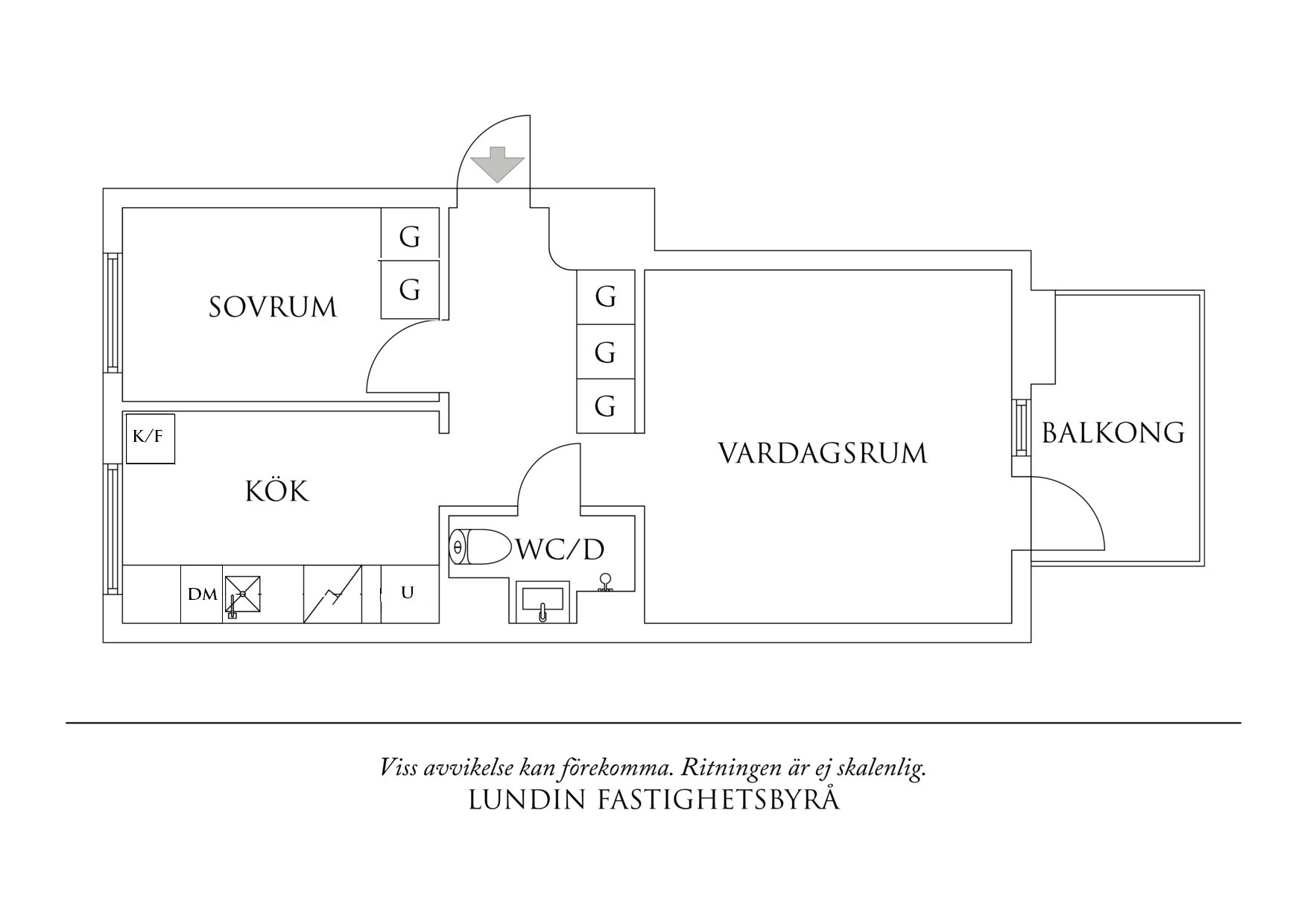 Planritning 1 Kobergsgatan 6