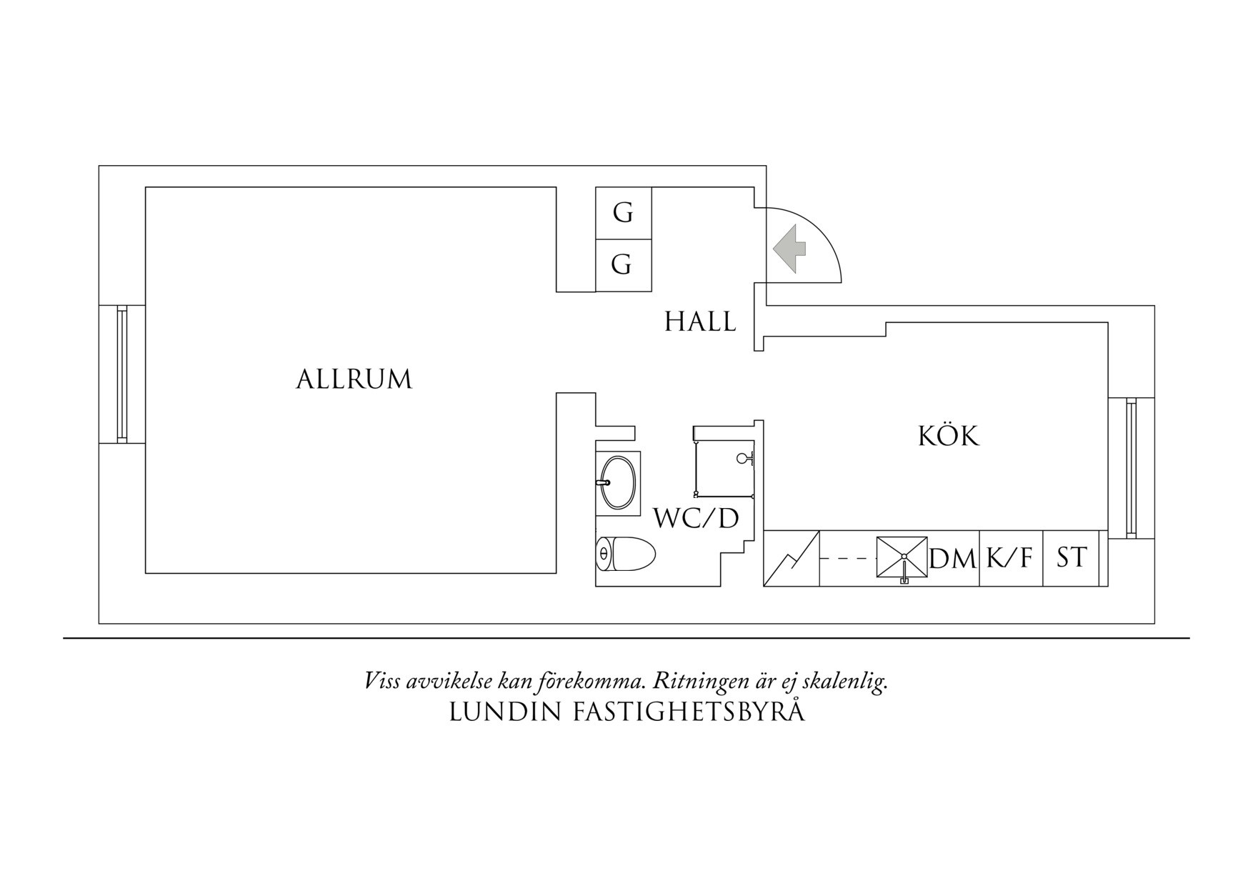 Planritning 1 Knapegatan 5B