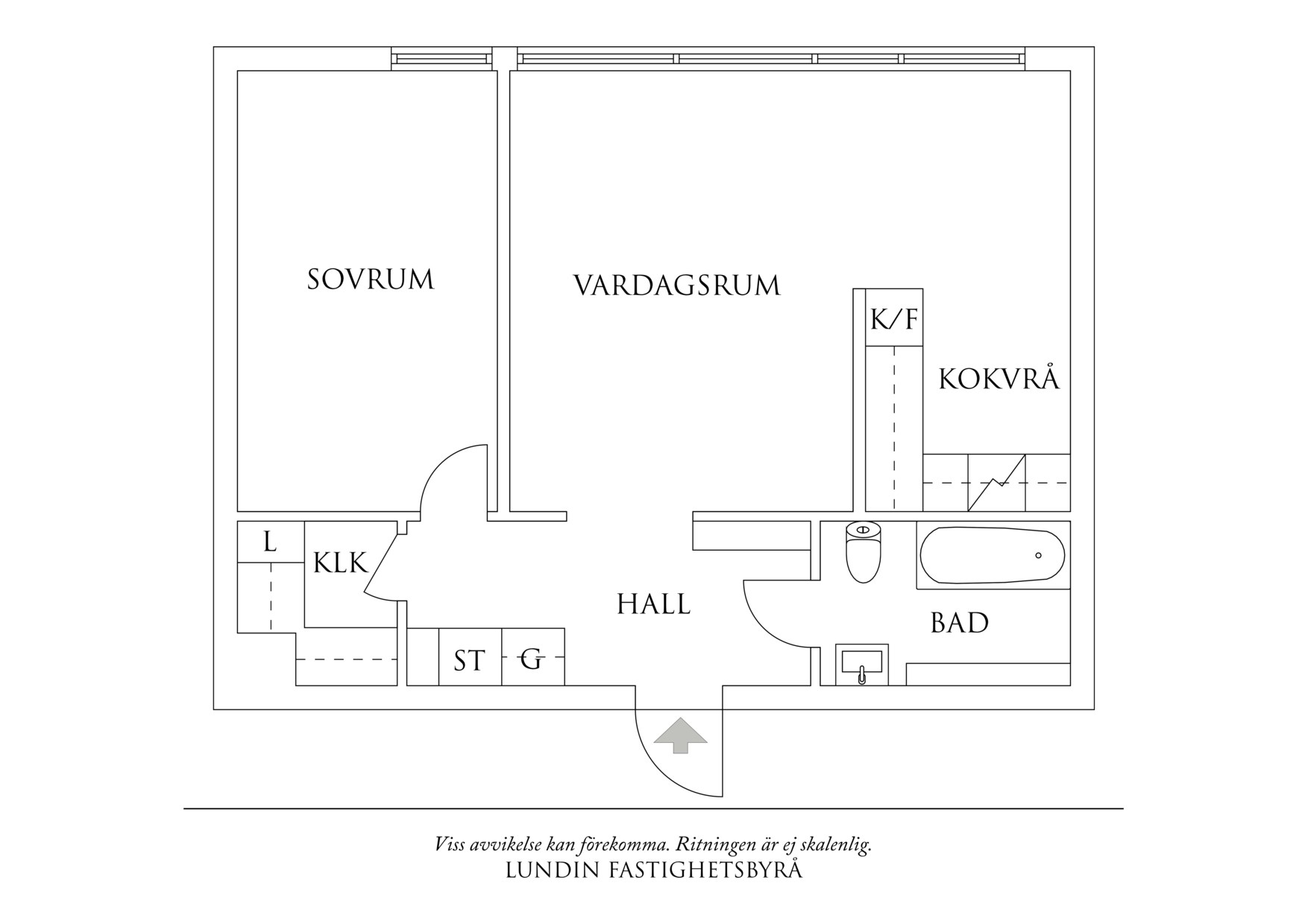 Planritning 1 Viktoriagatan 40