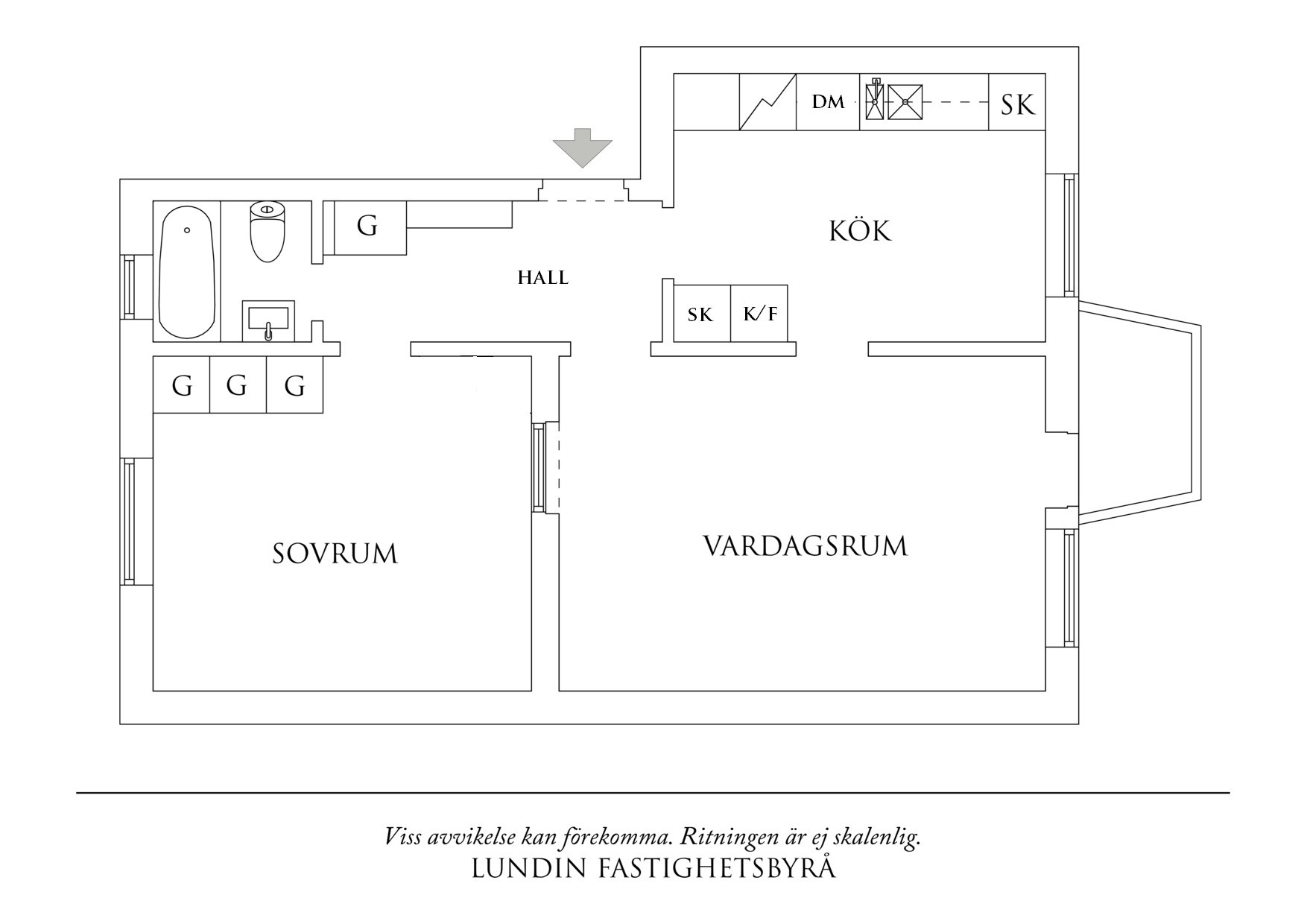Planritning 1 Lådämnesgatan 3