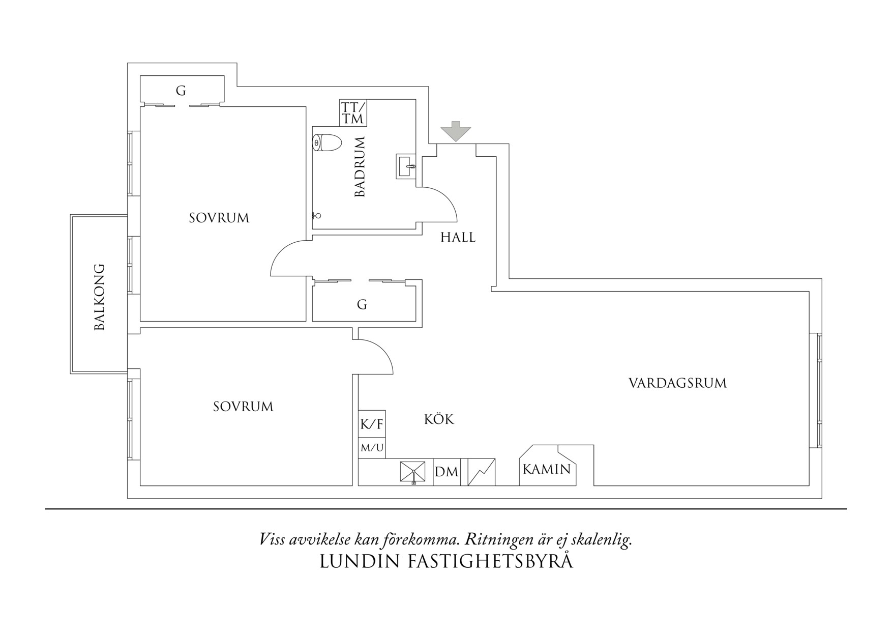 Planritning 1 Norra gubberogatan 11