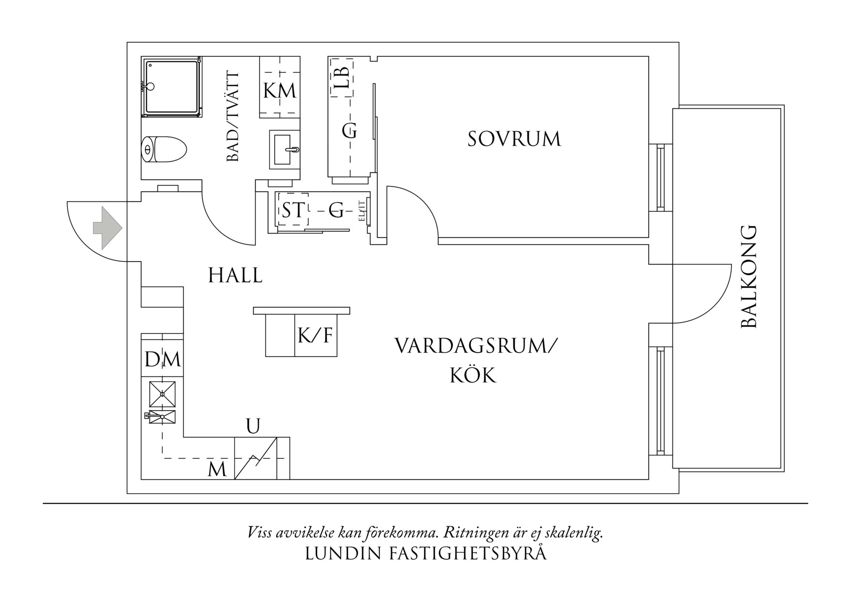Planritning 1 Anna Branzells Gata 22
