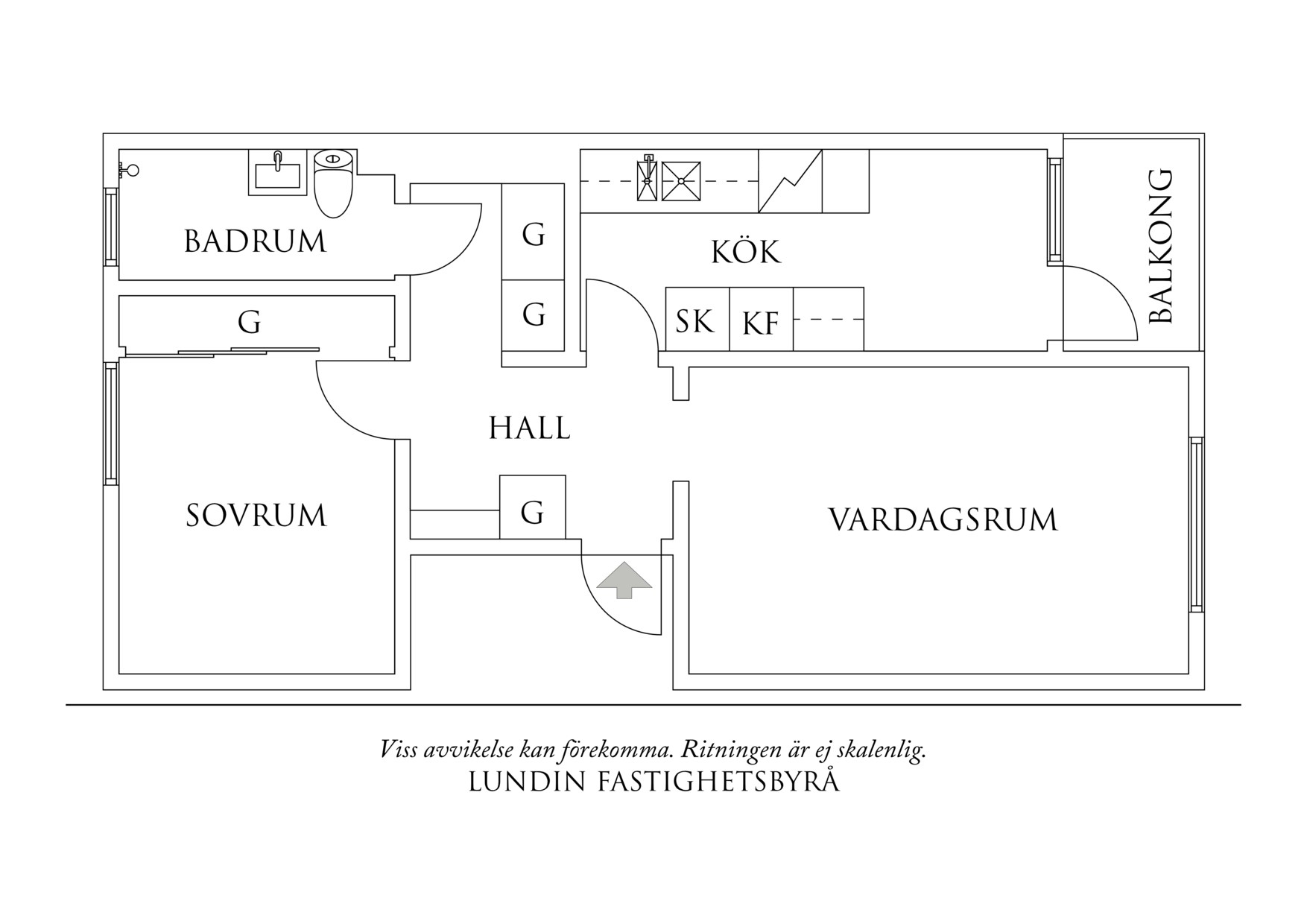 Planritning 1 Lövgatan 2G