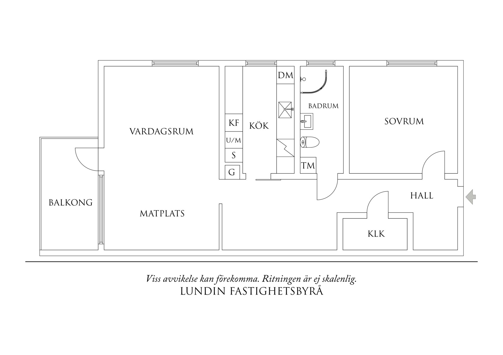 Planritning 1 Rullharvsgatan 5E