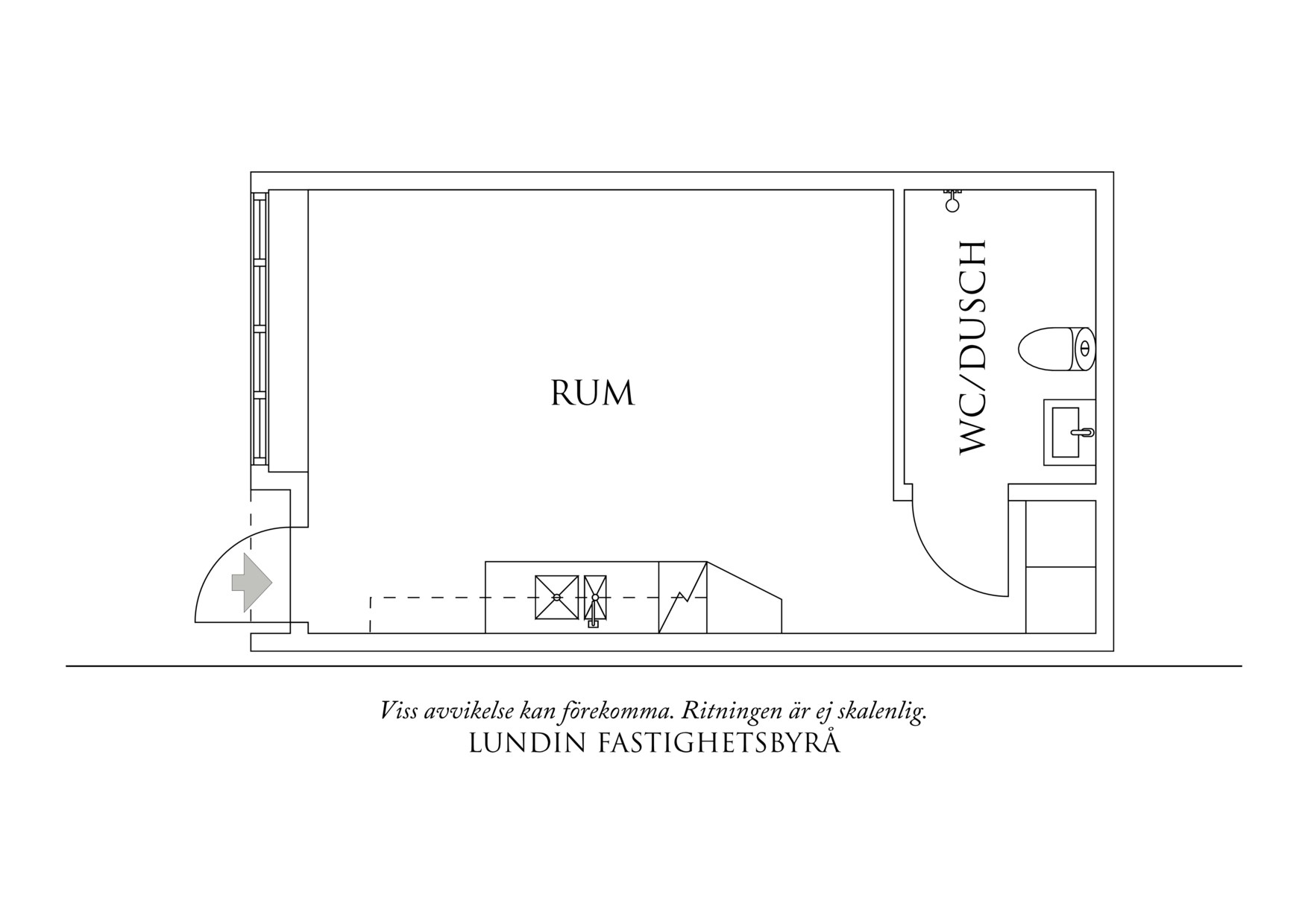Planritning 1 Masthuggsterrassen 12B