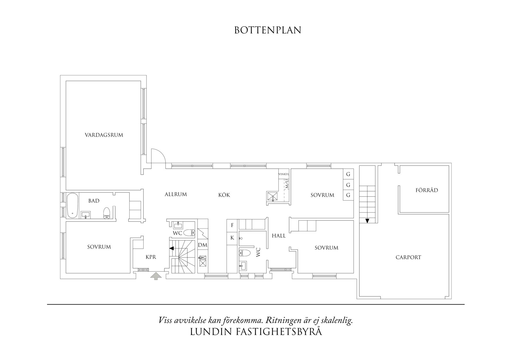 Planritning 1 Bronsfatsgatan 2