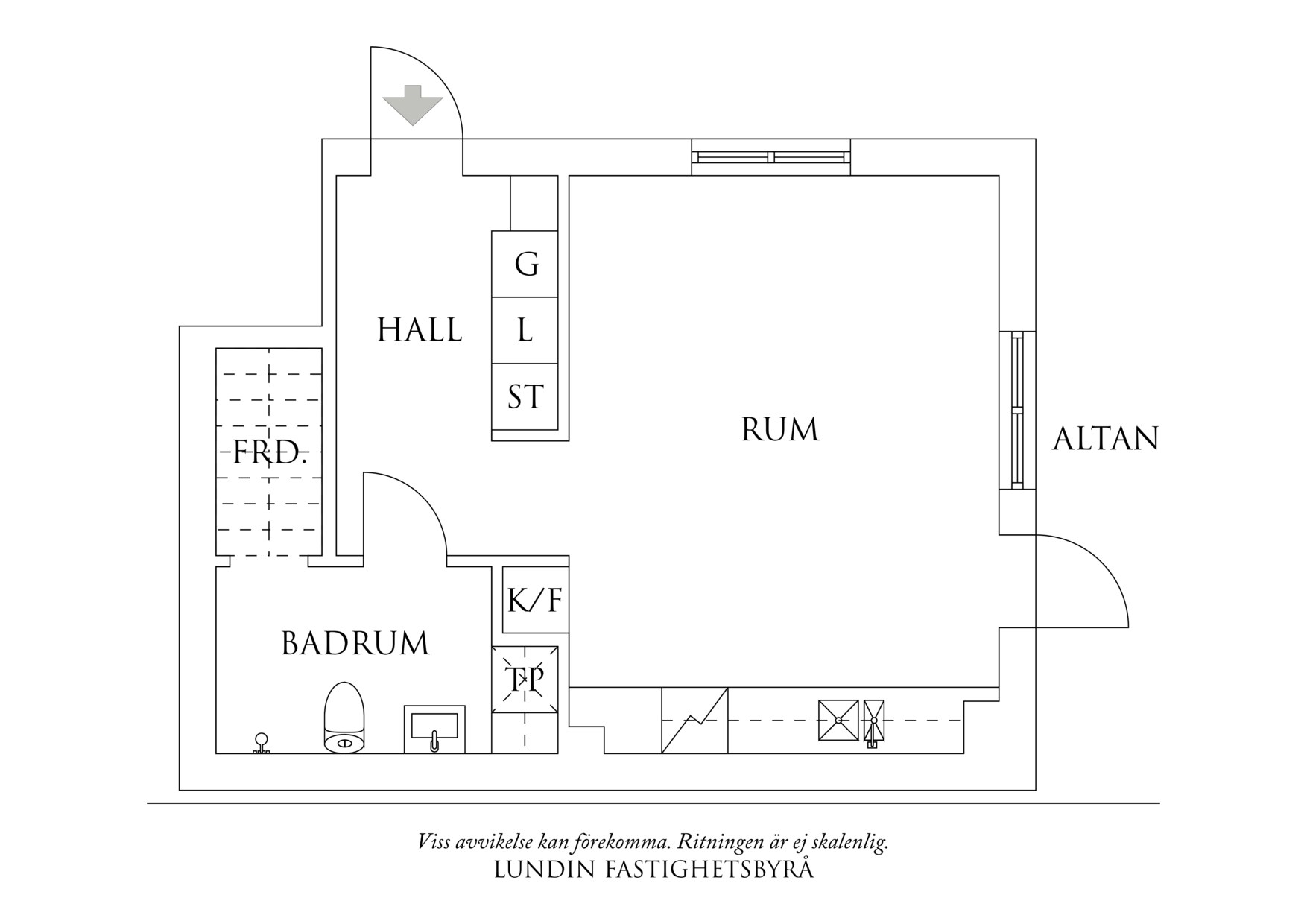 Planritning 1 Framnäsgatan 18