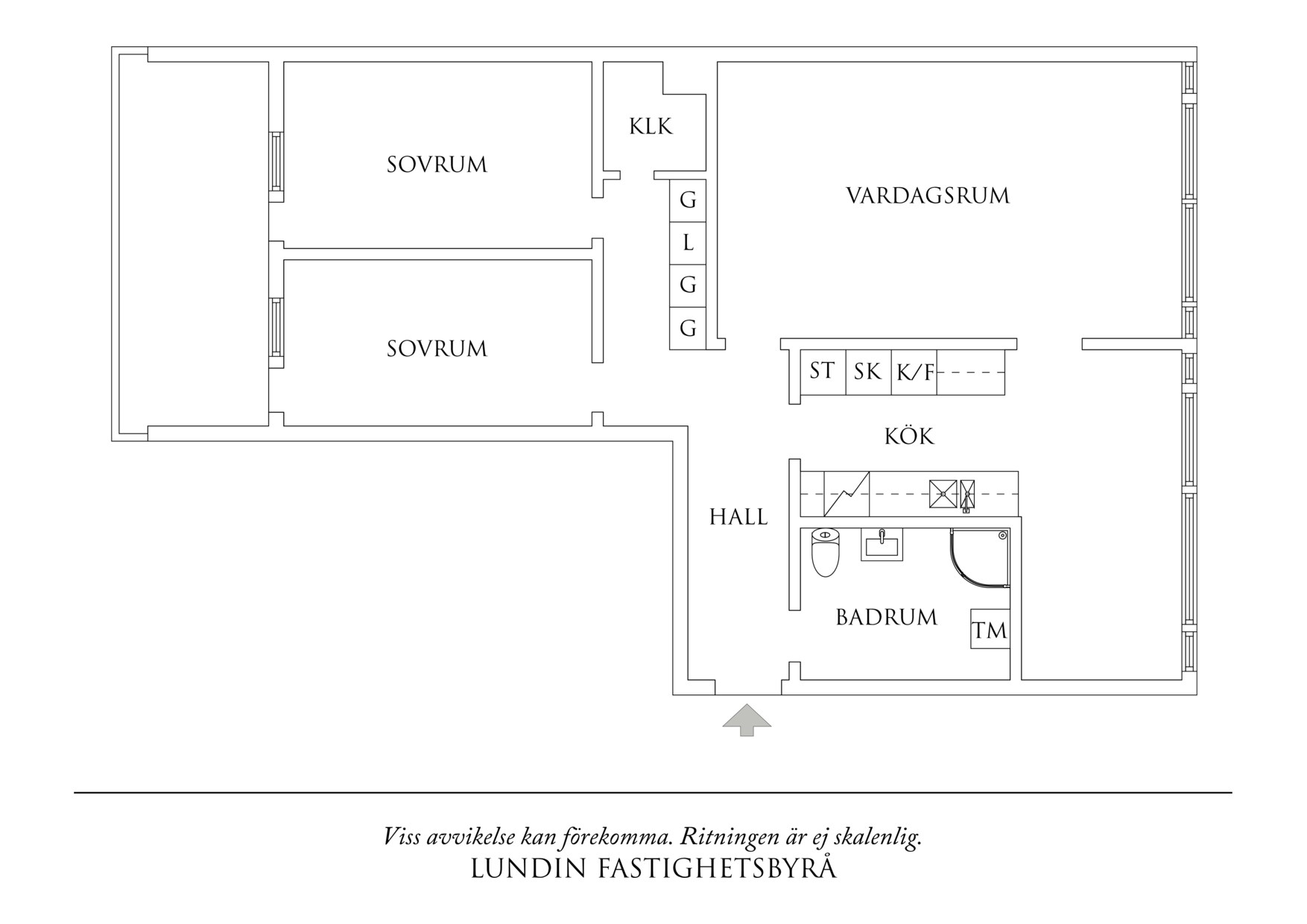 Planritning 1 Klostergången 5