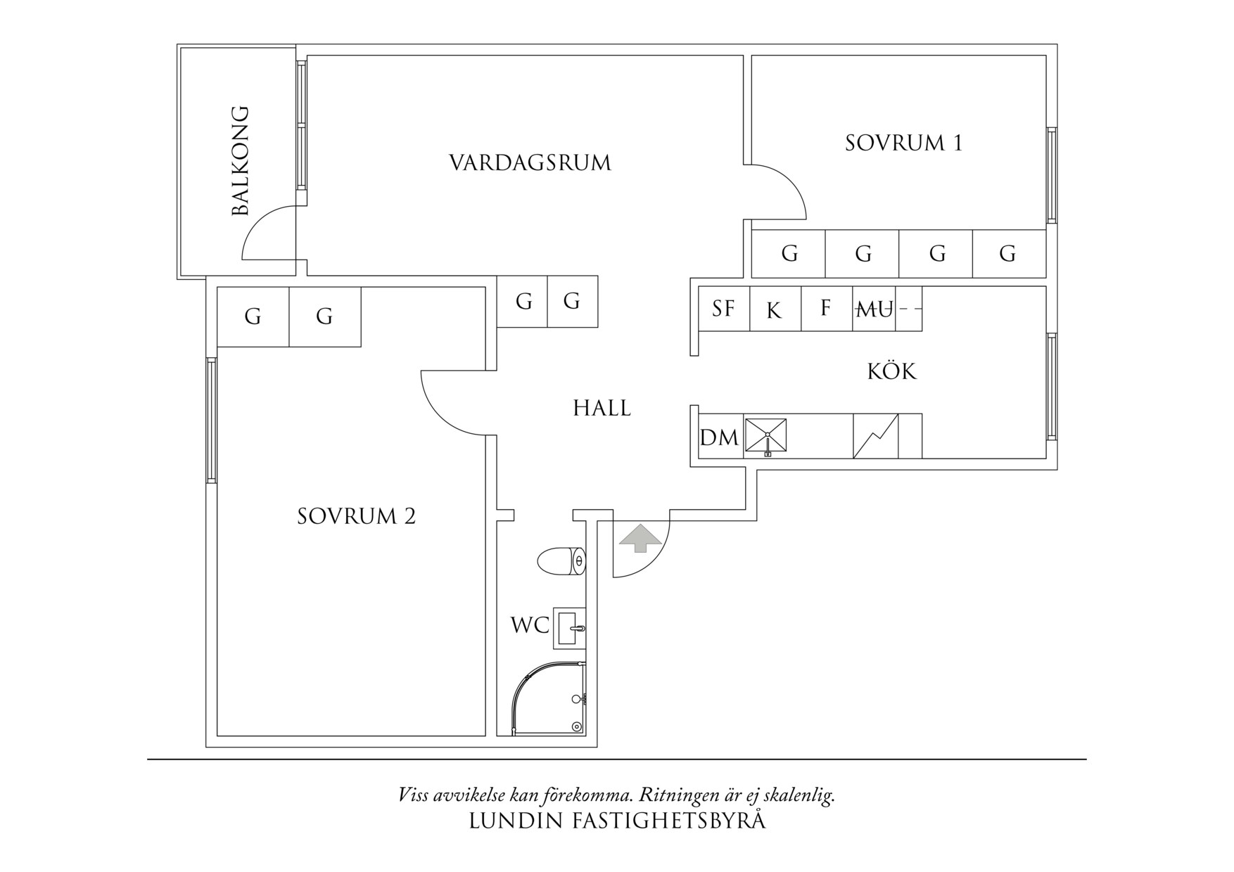 Planritning 1 Fullblodsgatan 1B