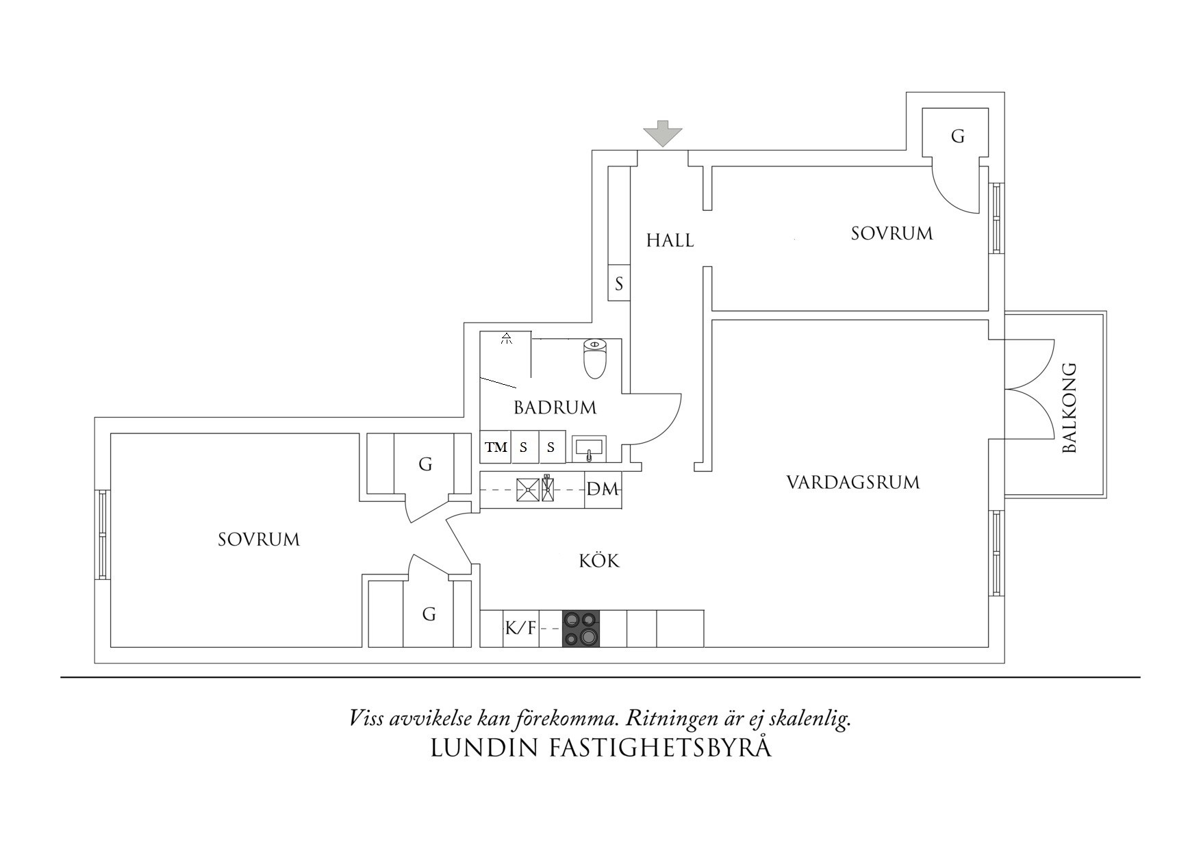 Planritning 1 Richertsgatan 12
