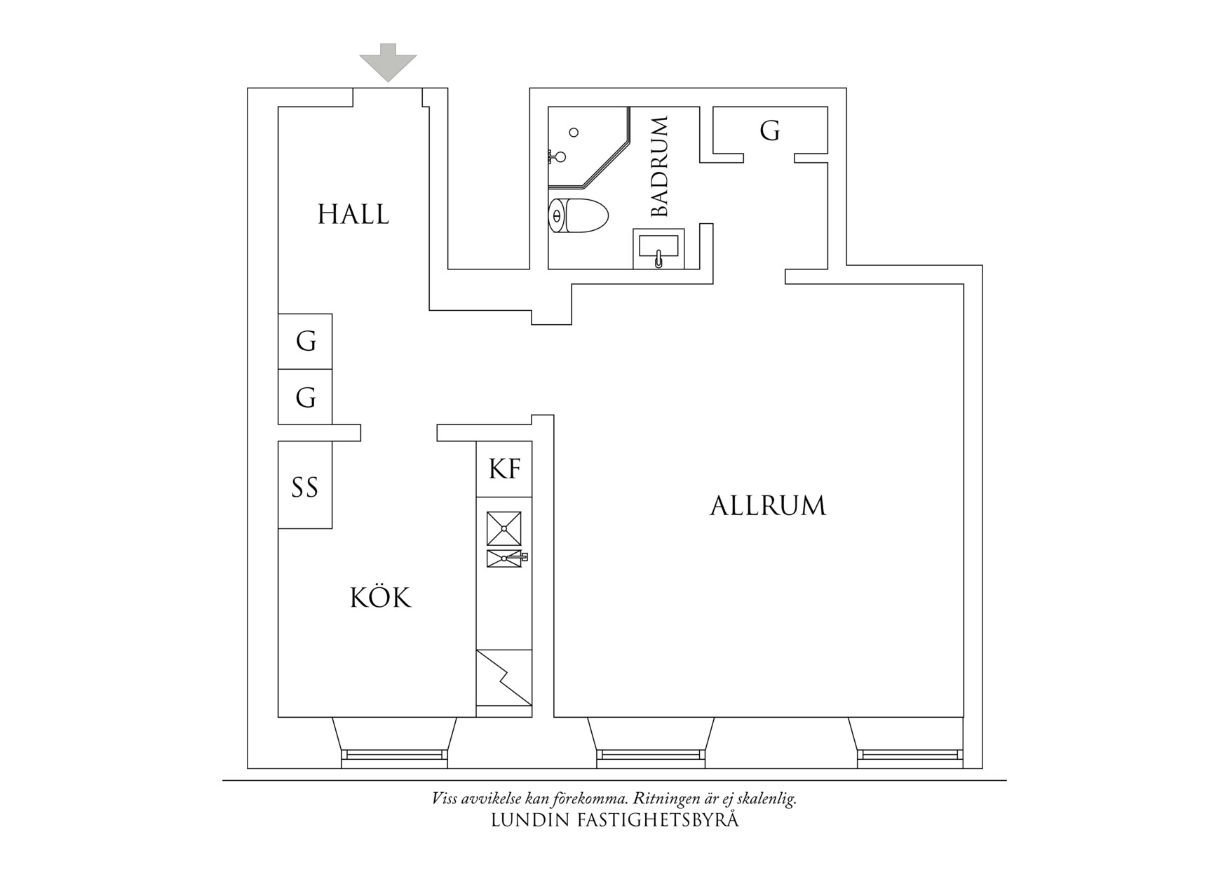 Planritning 1 Jättegrytsgatan 3A